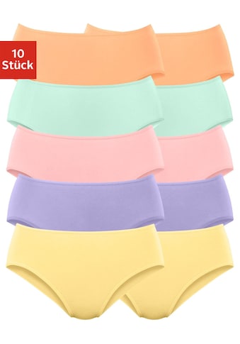 petite fleur Jazz-Pants Slips, (Packung, 10 St., 10er-Pack), in klassischen Uni-Farben kaufen