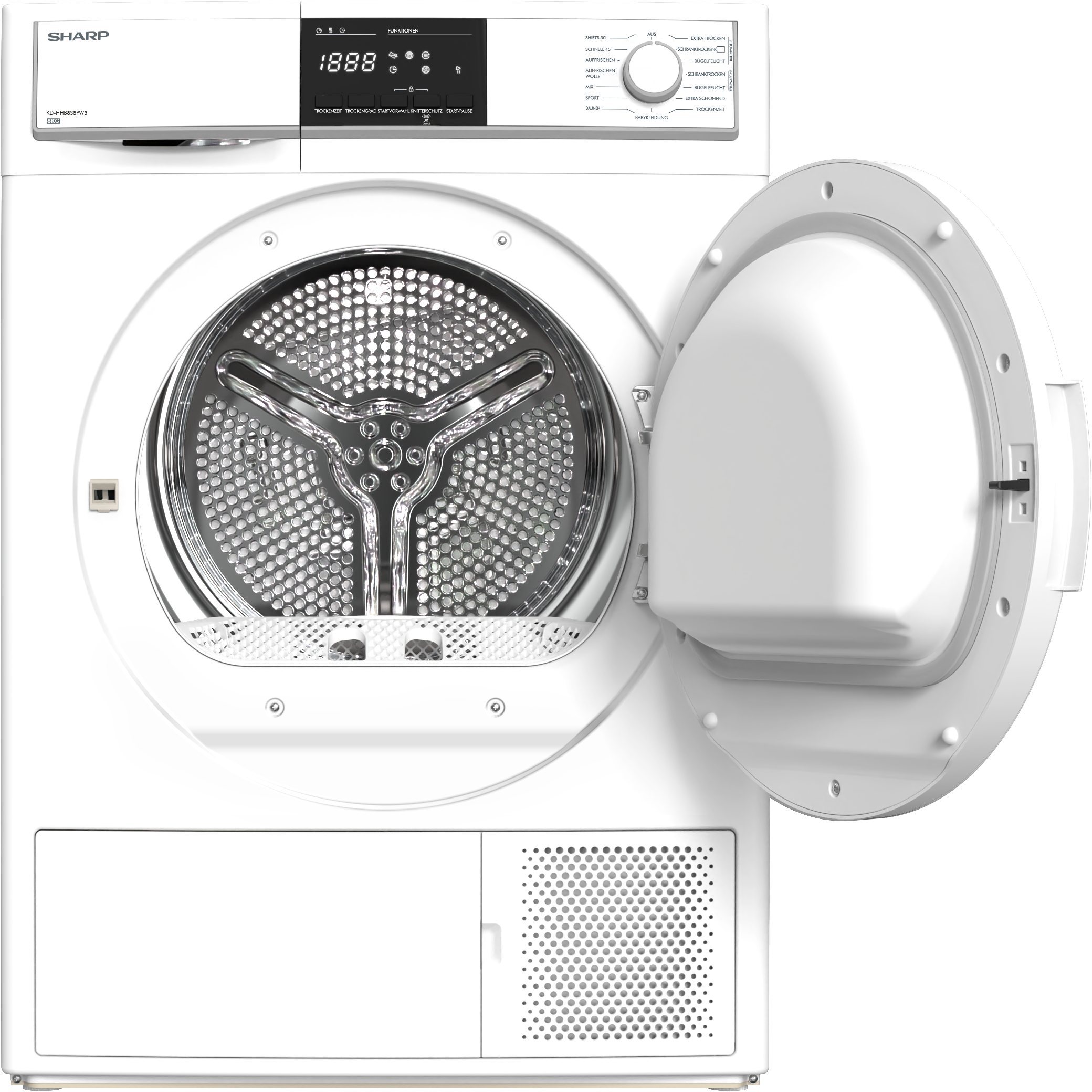 Sharp Wärmepumpentrockner »KD-HHB8S8PW3-DE«, 8 kg