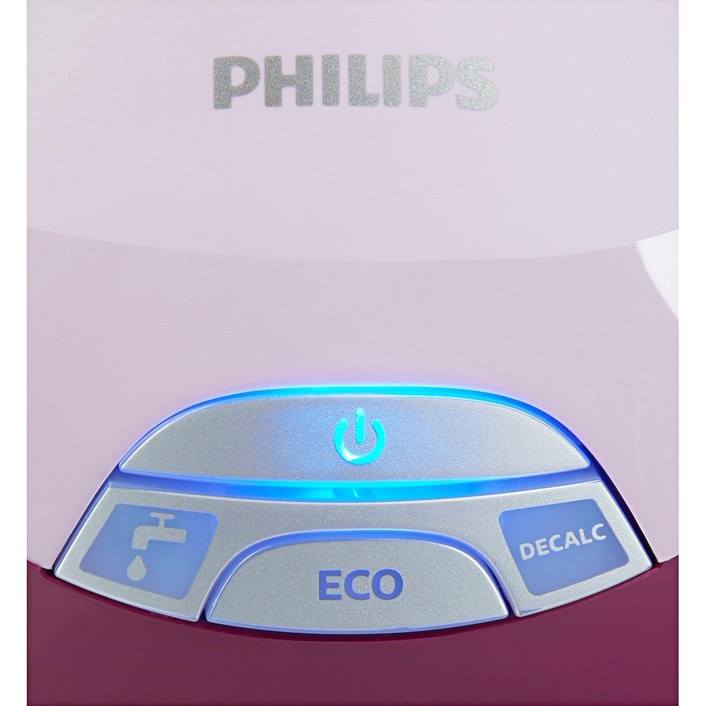 Philips Dampfbügelstation »GC8950/30 PerfectCare Expert Plus«, SteamGlide Advanced-Bügelsohle, pink, inkl elektrischem Fusselrasierer GC026/30 im Wert von UVP 14,99