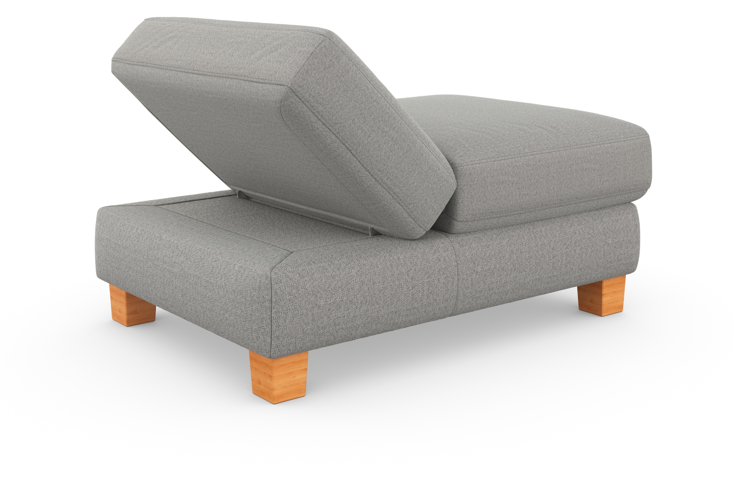 sit&more Polsterhocker »Dundee« mit Klappfunktion, Federkern und hochwertigen Massivholzfüßen