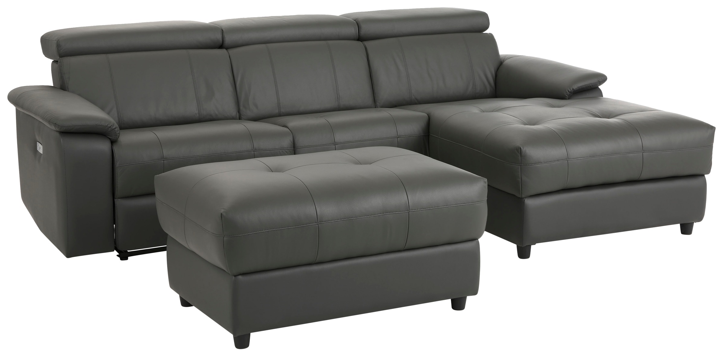 Home affaire Ecksofa »Binado, L-Form,«, mit manueller oder elektrischer Relaxfunktion mit USB-Anschluss