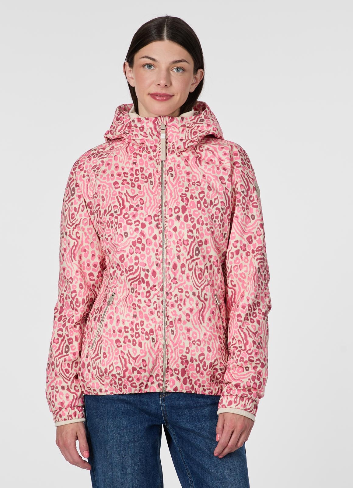 Ragwear Outdoorjacke »DIZZIE PRINT« mit Kapuze
