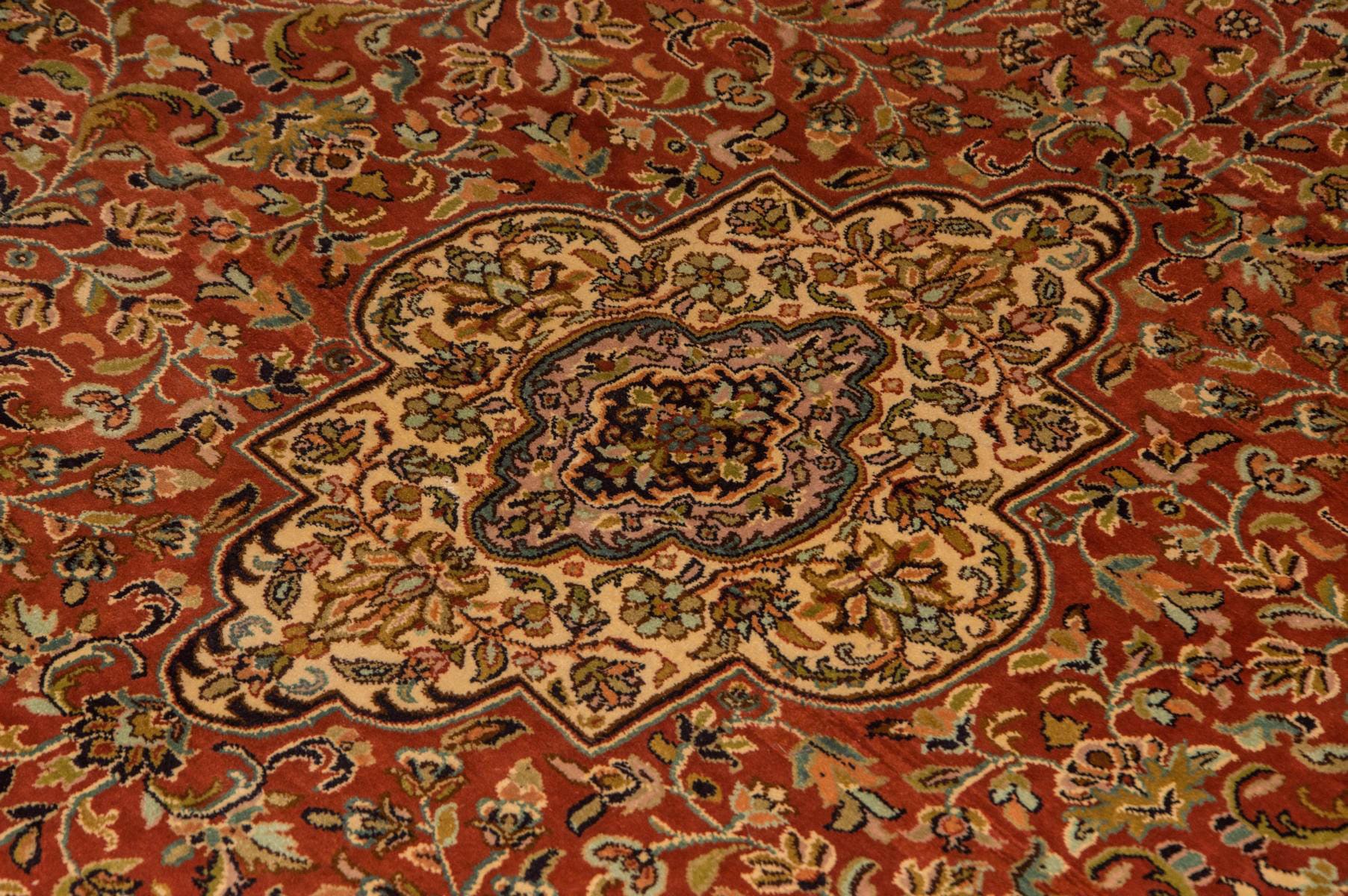 morgenland Teppich »Kaschmir Seide Teppich handgeknüpft«, rechteckig