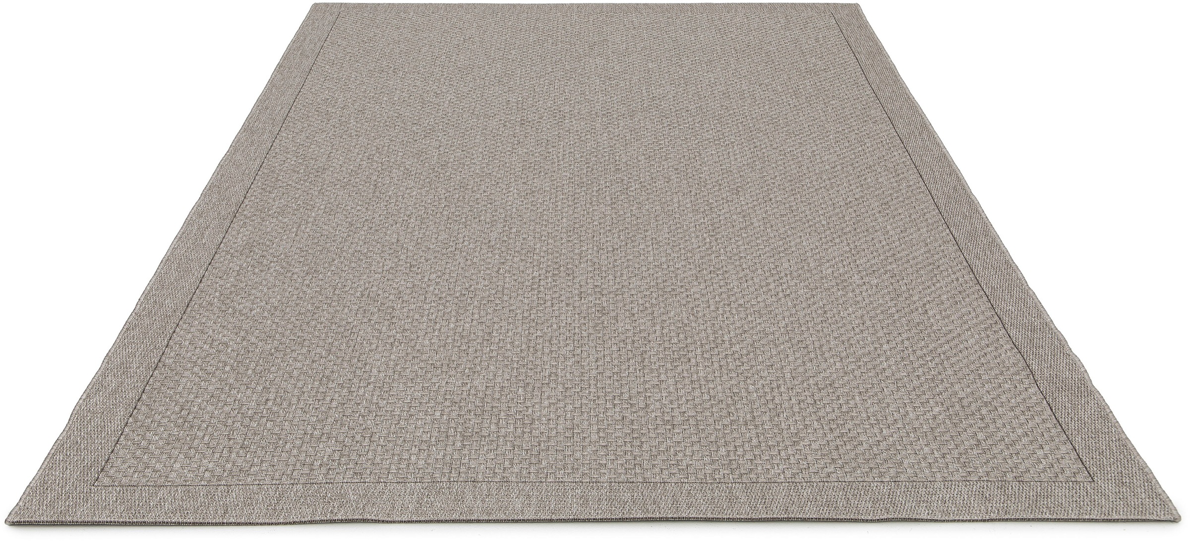 OTTO home Teppich »Arona, Sisal-Optik mit Bordüre, auch für Balkon und Terrasse« rechteckig 7 mm Höhe In- und Outdoor geeignet, Wetterfest & UV-beständig