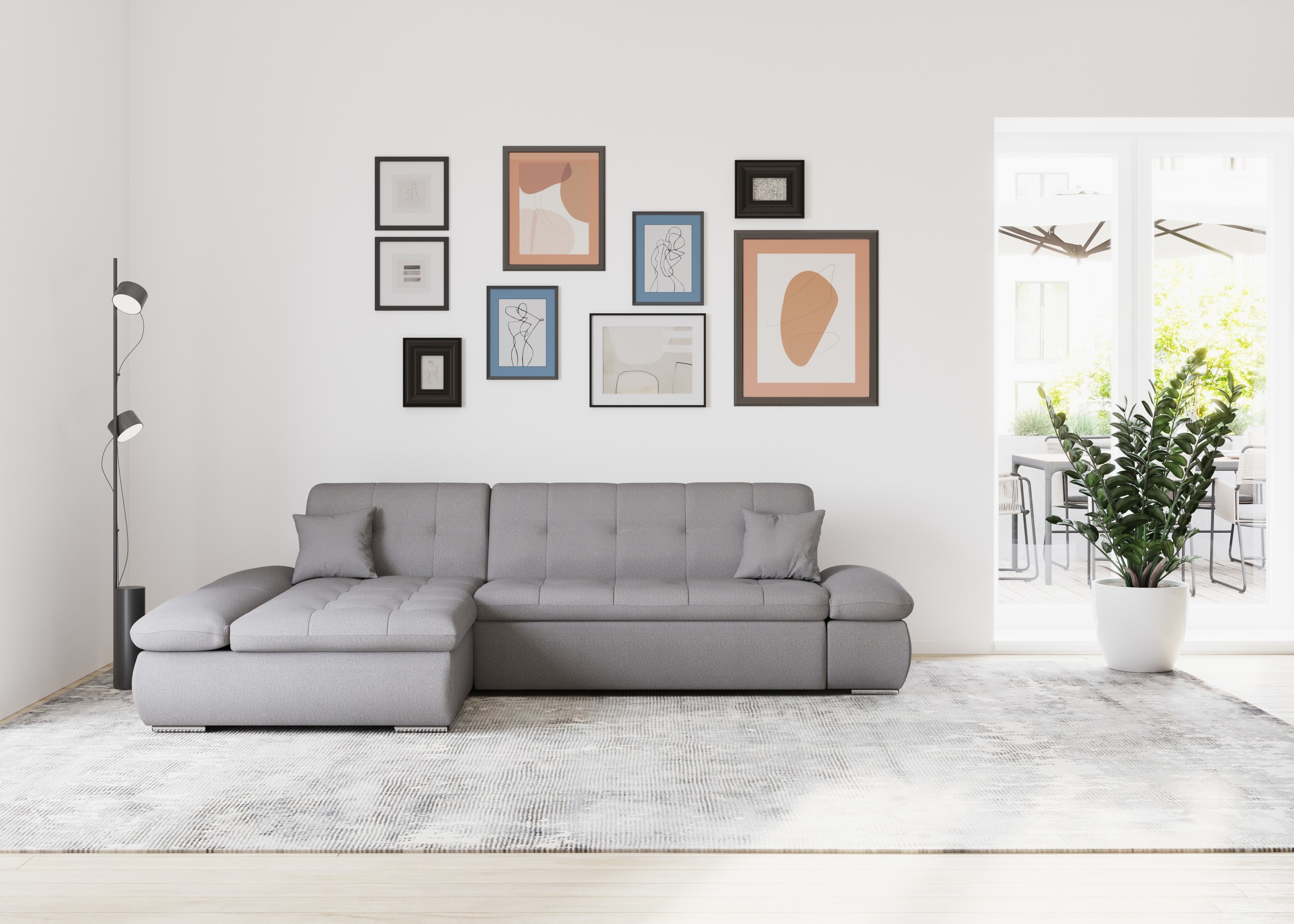 DOMO collection Ecksofa »Moric, L-Form, XXL-Sofa - Breite 300cm«, wahlweise günstig online kaufen