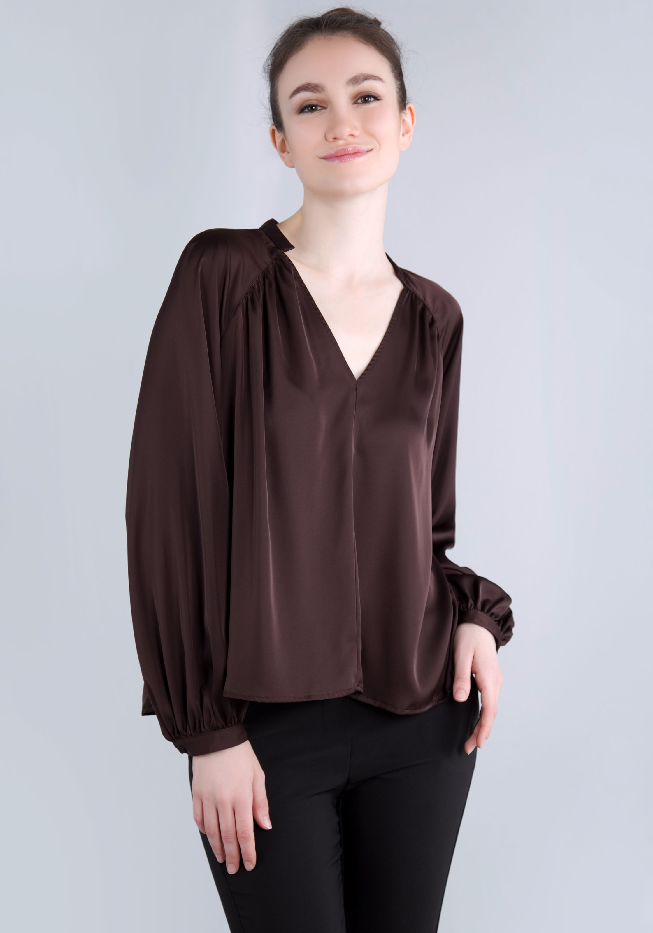 IMPERIAL Blusenshirt, in satinierter Optik