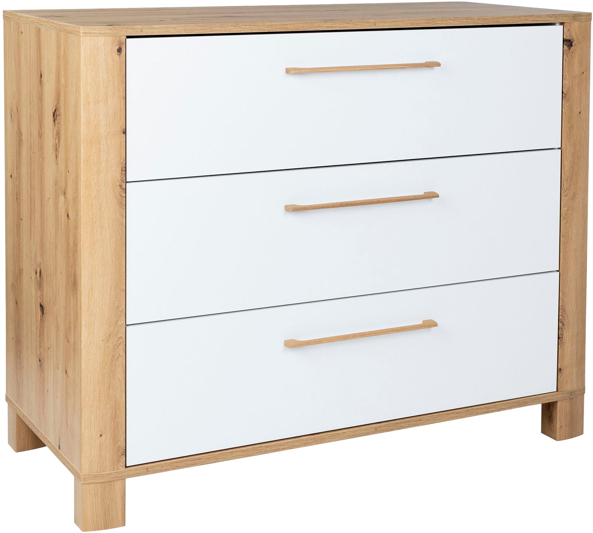arthur berndt Babyzimmer-Komplettset »Babyzimmer Set »Marlon« 3-teilig«, (Set, 3 tlg., Kleiderschrank, Kinderbett und Wickelkommode)