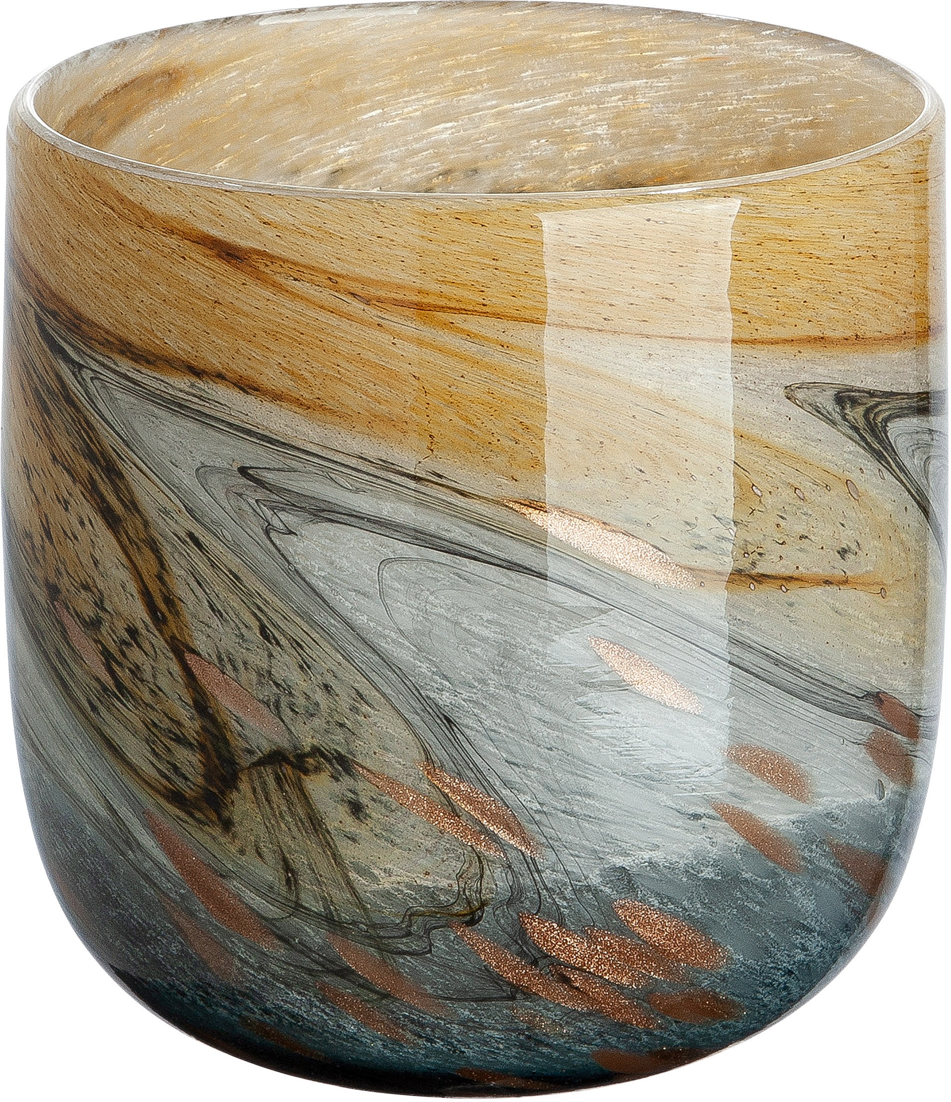 GILDE Tischvase »Vida«, (1 St.), aus Glas, mundgeblasen, Höhe ca. 17 cm günstig online kaufen