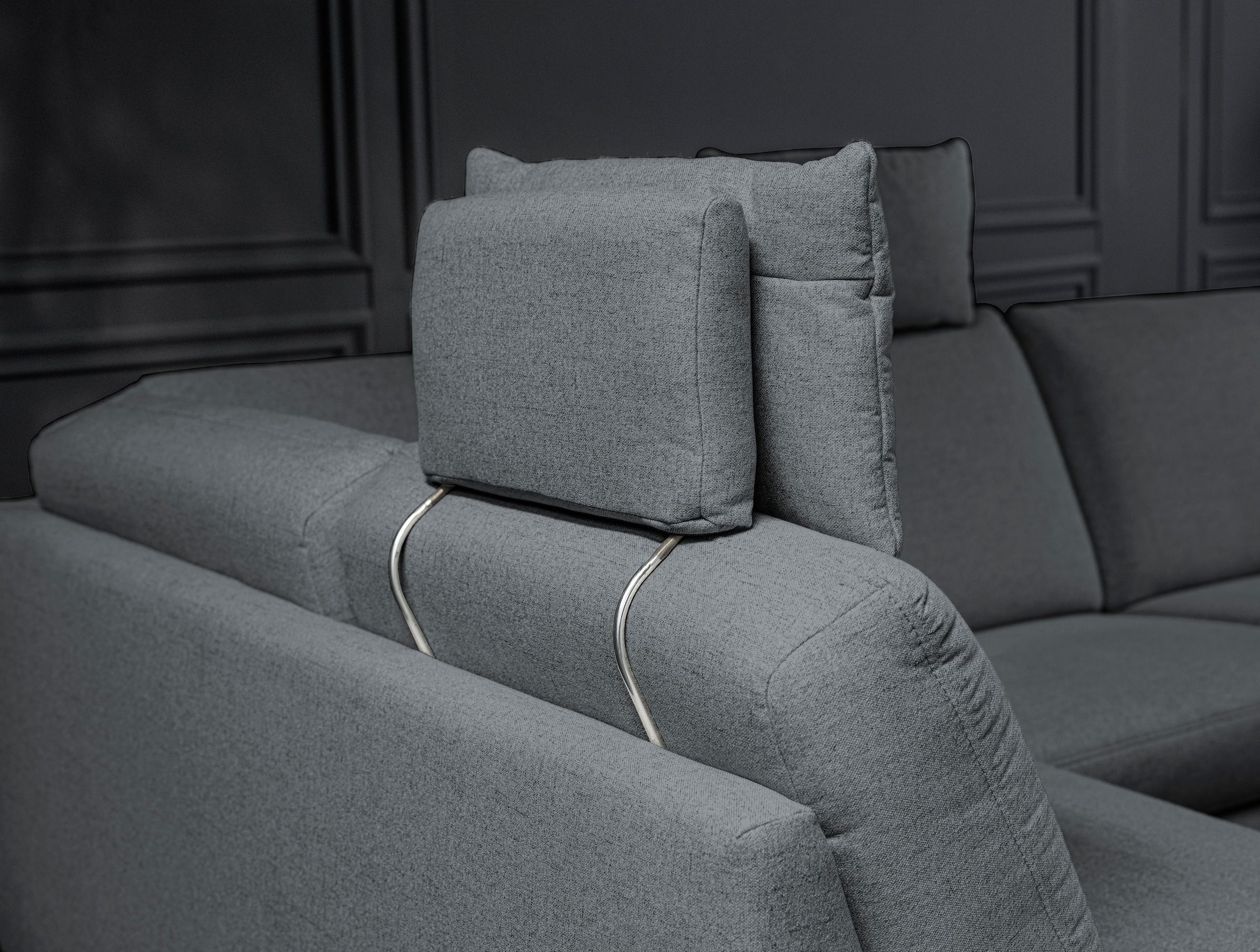 alina Ecksofa, inkl. Kopfstützen, wahlweise mit Relaxfunktion, Breite: 267 cm