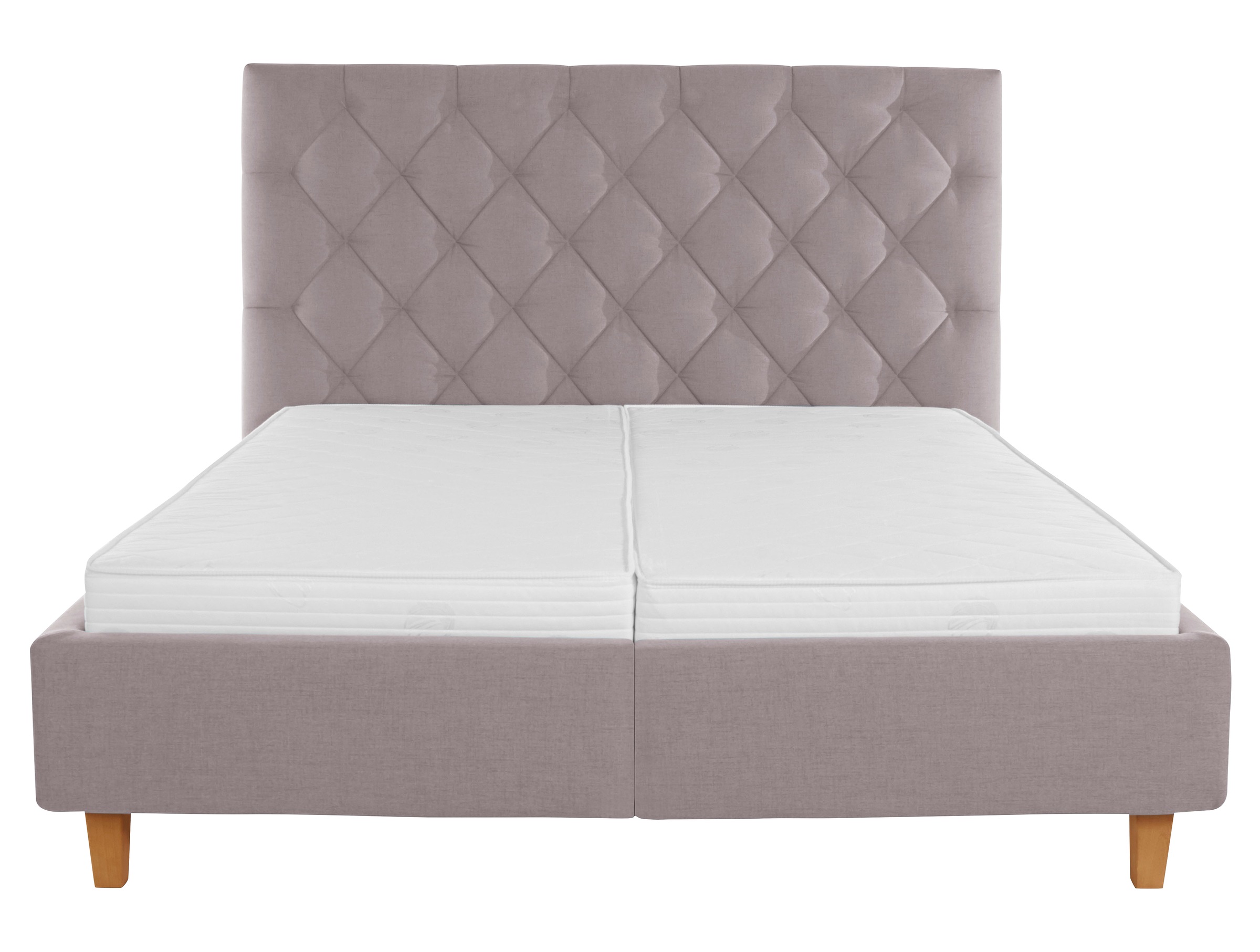Home affaire Polsterbett »Sunley 140«, Kreuzsteppung, Kopfteilhöhe 142 cm, ohne oder mit Matratze/Lattenrost