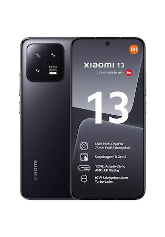 Xiaomi Smartphone »13 8GB+256GB«, Schwarz, 16,15 cm/6,36 Zoll, 256 GB Speicherplatz,... kaufen