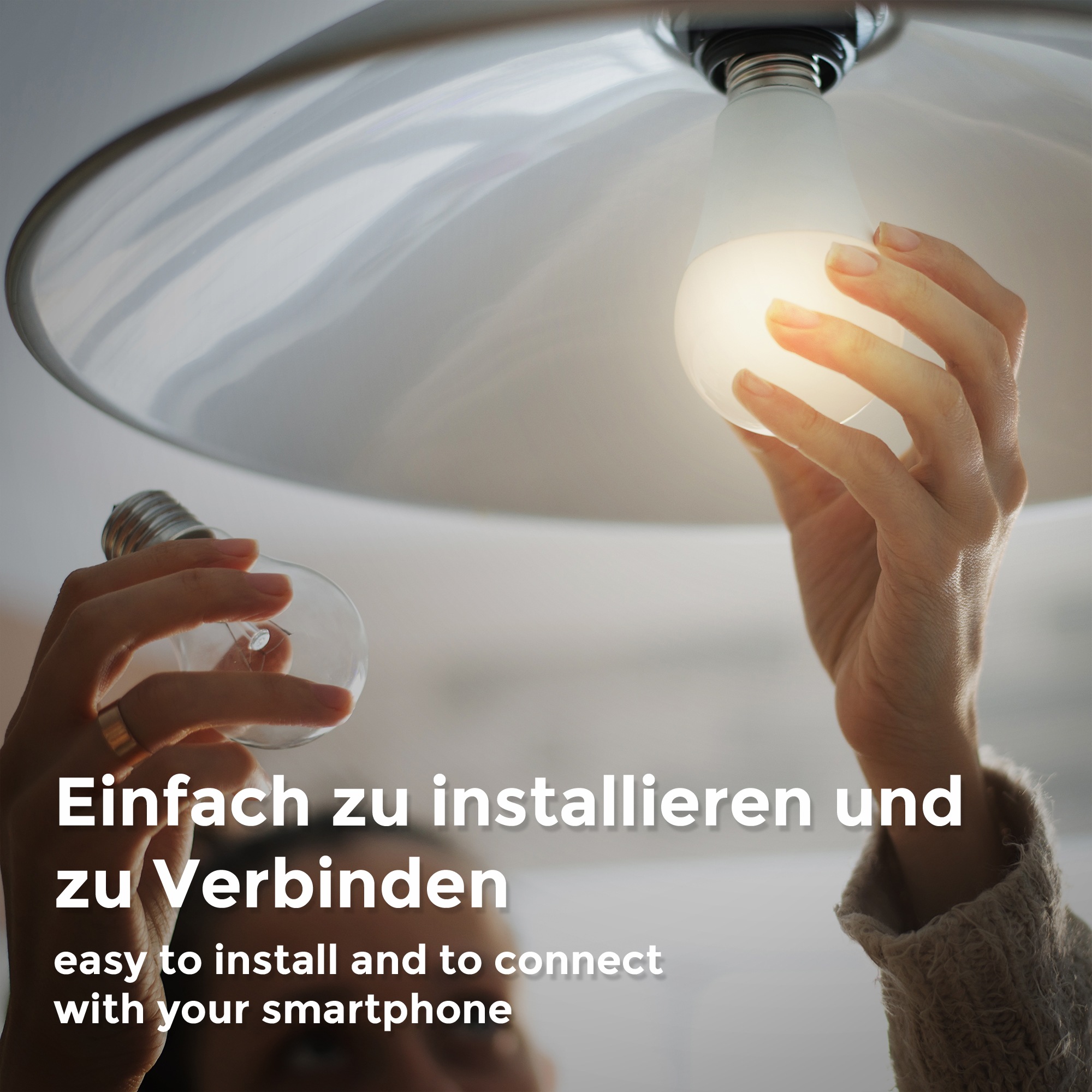 B.K.Licht LED-Leuchtmittel, E27, 1 St., Warmweiß, Smart Home LED-Lampe, RGB, WiFi, App-Steuerung, dimmbar