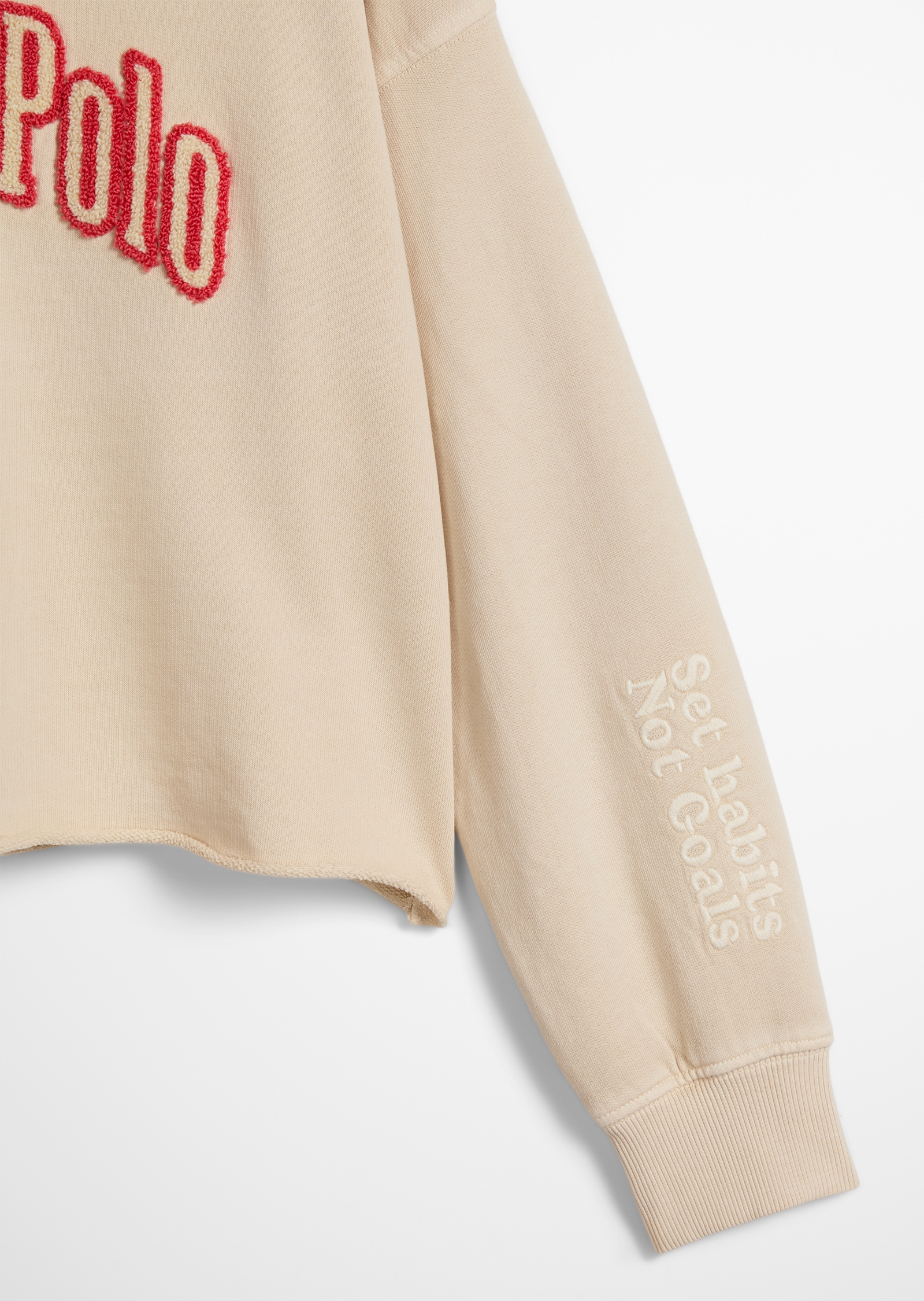 Marc O'Polo Junior Kapuzensweatshirt , für Mädchen, verkürzte Länge mit Rollkante, lockere Passform
