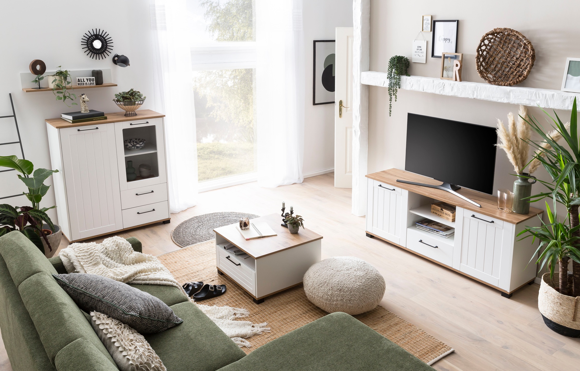 Schildmeyer Couchtisch »Jelda, Breite 60 cm«, Schubladenfront in Landhausop günstig online kaufen