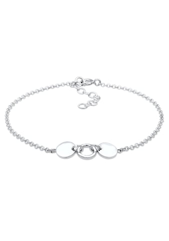 Elli Armband »Erbskette Kreis Plättchen Geo Design 925 Silber« kaufen
