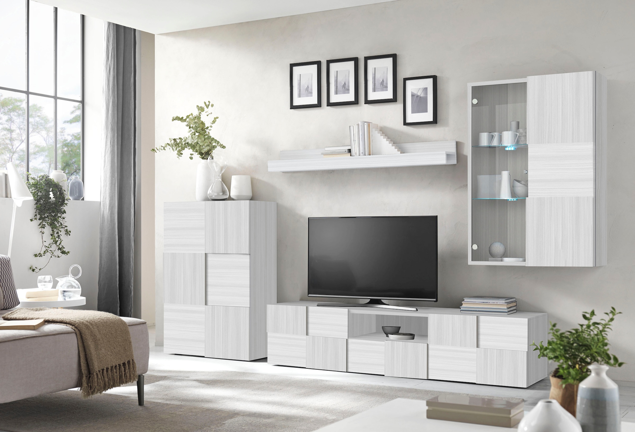 INOSIGN Wohnwand »Dama, 4tlg.Breite 300 cm, Höhe 200 cm, moderne Anbauwand günstig online kaufen