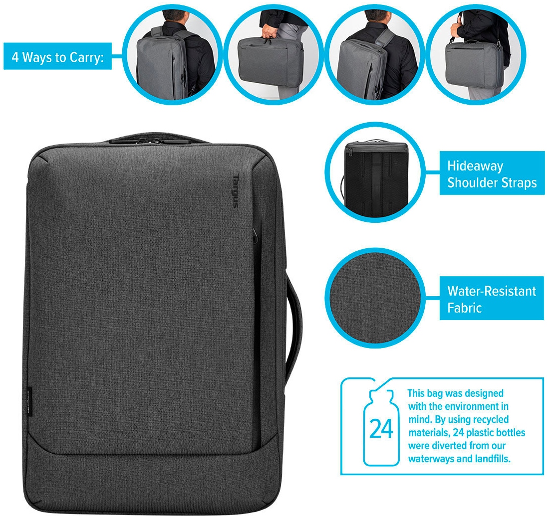 Targus Notebook-Rucksack »15,6" Cypress Convertible Rucksack mit EcoSmart«