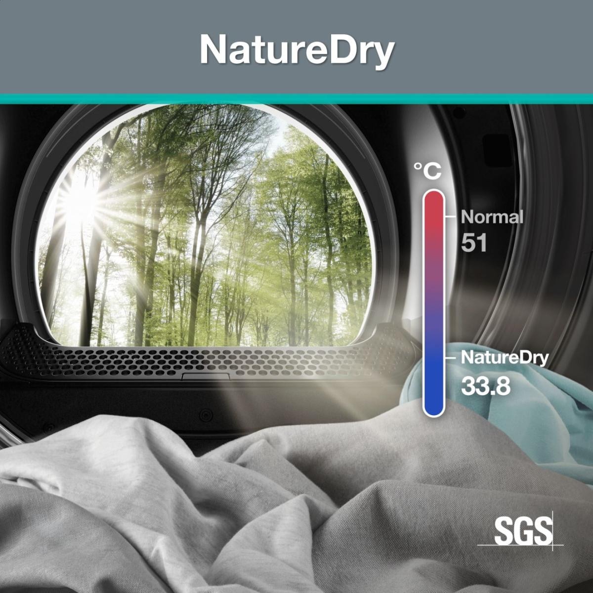 GORENJE Wärmepumpentrockner »D5G48D« G400 NatureDry Schonung, FastDry  49, Knitterschutz