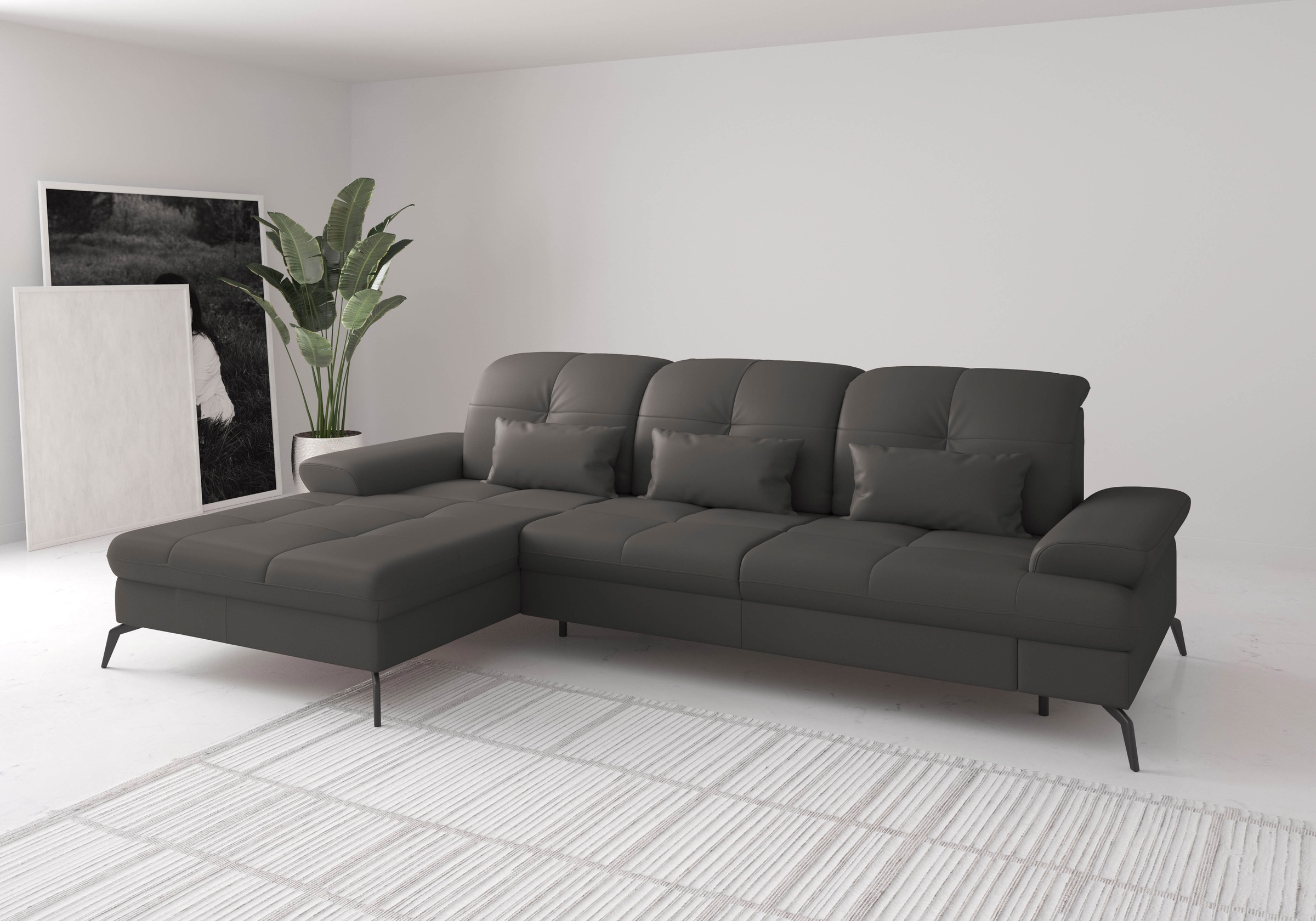 sit&more Ecksofa »Amica, L-Form, inkl. Sitztiefenverstellung & Armteilverst günstig online kaufen