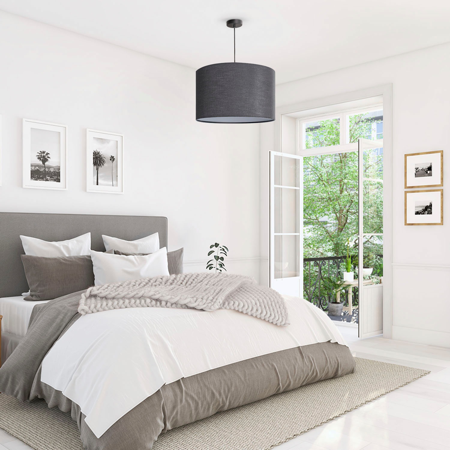 Paco Home Pendelleuchte »HUGO UNI COLOR«, 1 flammig, Leuchtmittel E27   ohn günstig online kaufen