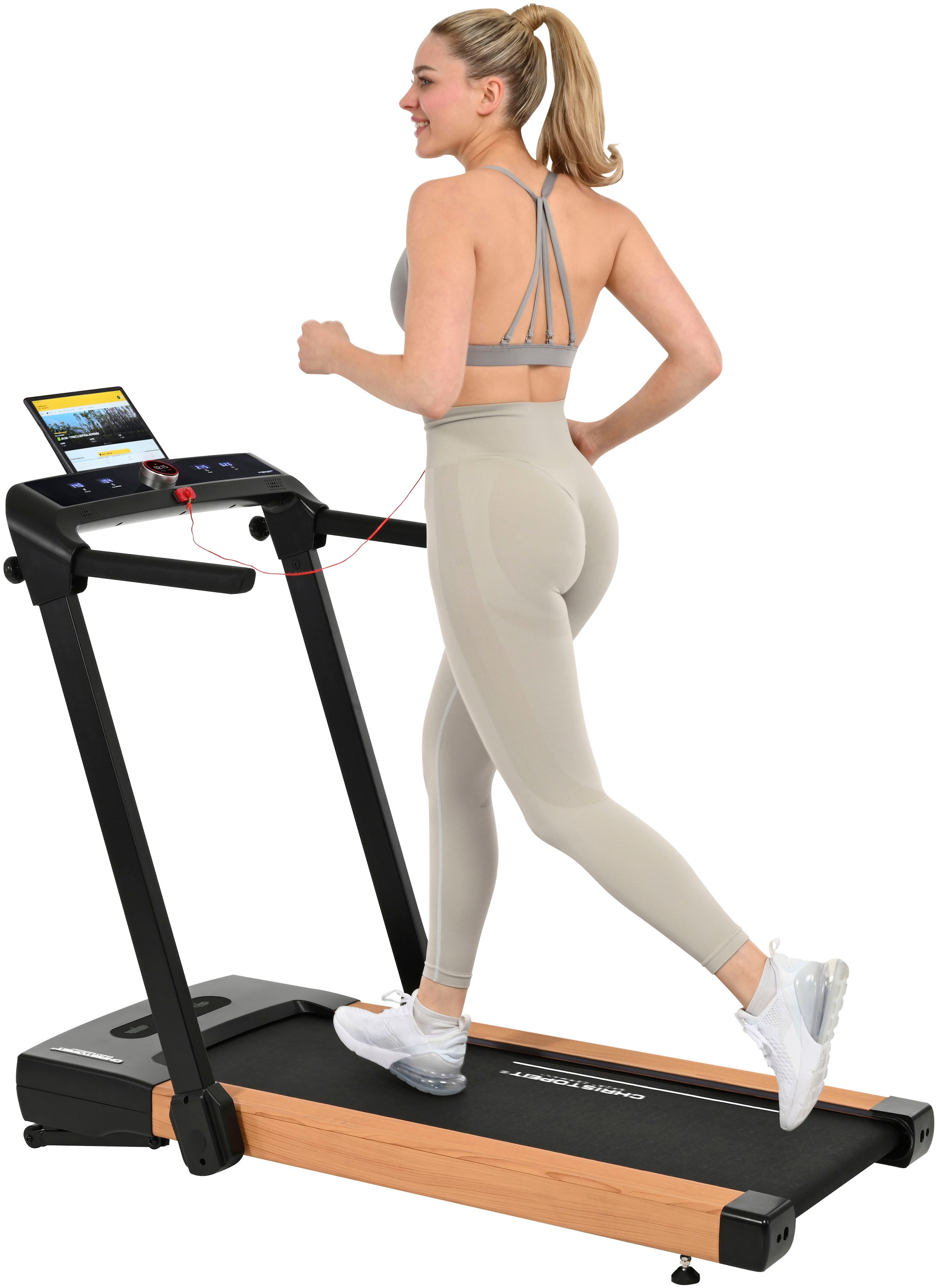 Christopeit Sport® Laufband »2 in 1 S«, (1 tlg., inkl. Bluetooth-Musikboxen), bis max. 14 km/h, klappbar