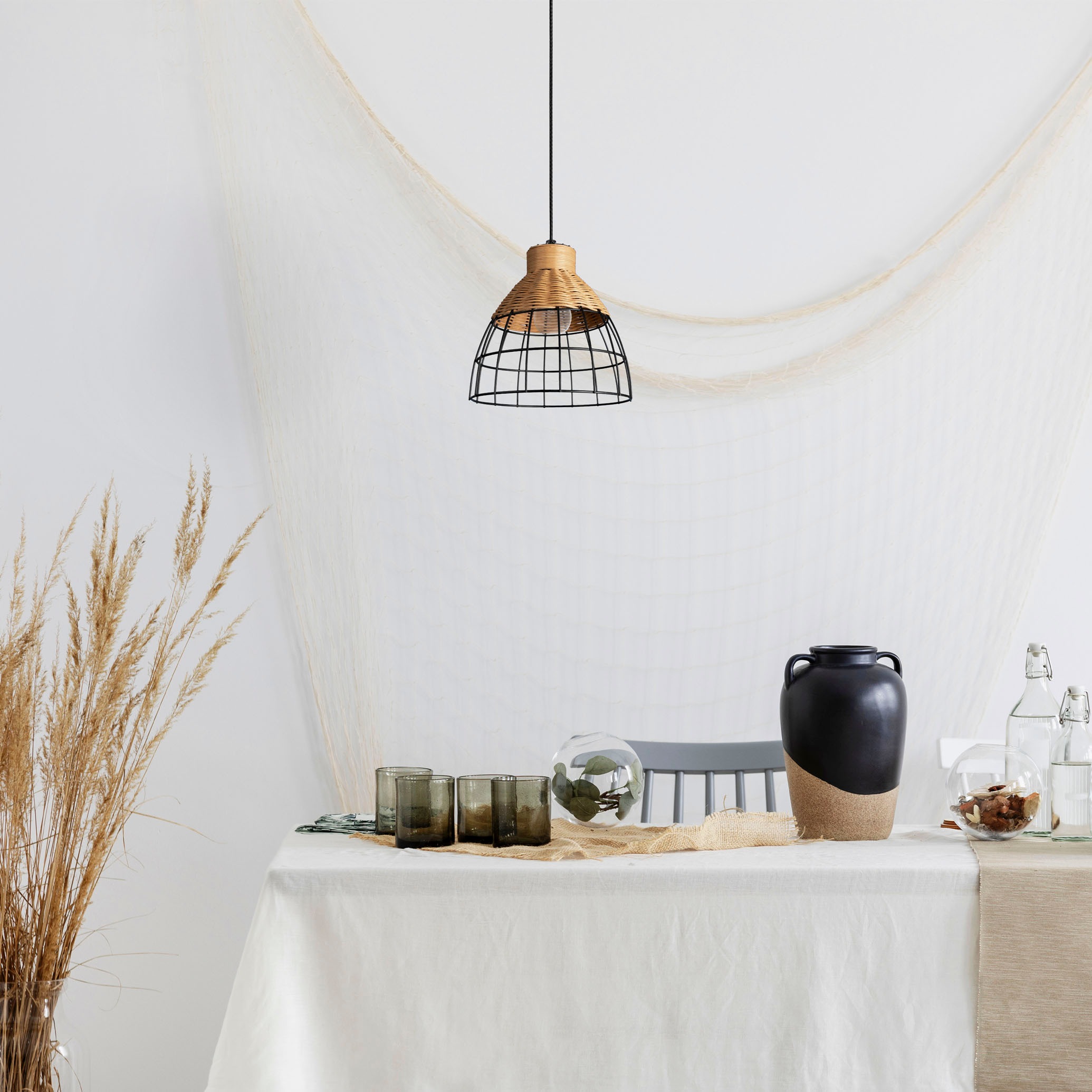 Paco Home Pendelleuchte »PUCA«, Leuchtmittel E27   ohne Leuchtmittel, Lampe günstig online kaufen
