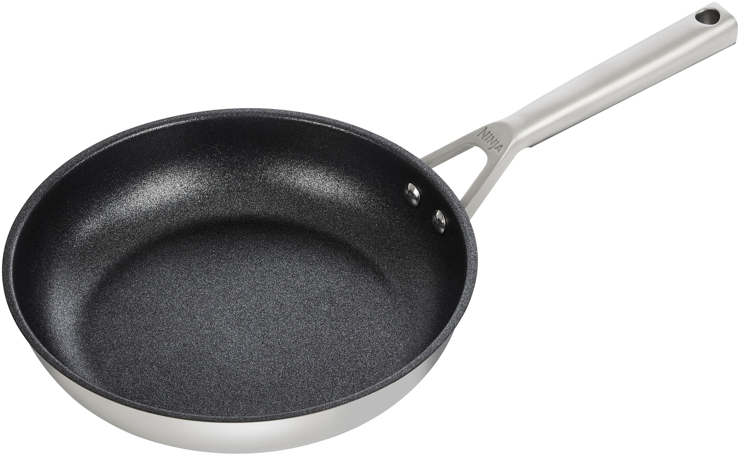 NINJA Bratpfanne »Ninja ZEROSTICK Edelstahl-Pfanne C600DE«, Edelstahl, (1 tlg.), Edelstahl mit Aluminiumbeschichtung für Braten bei hohen Temperaturen