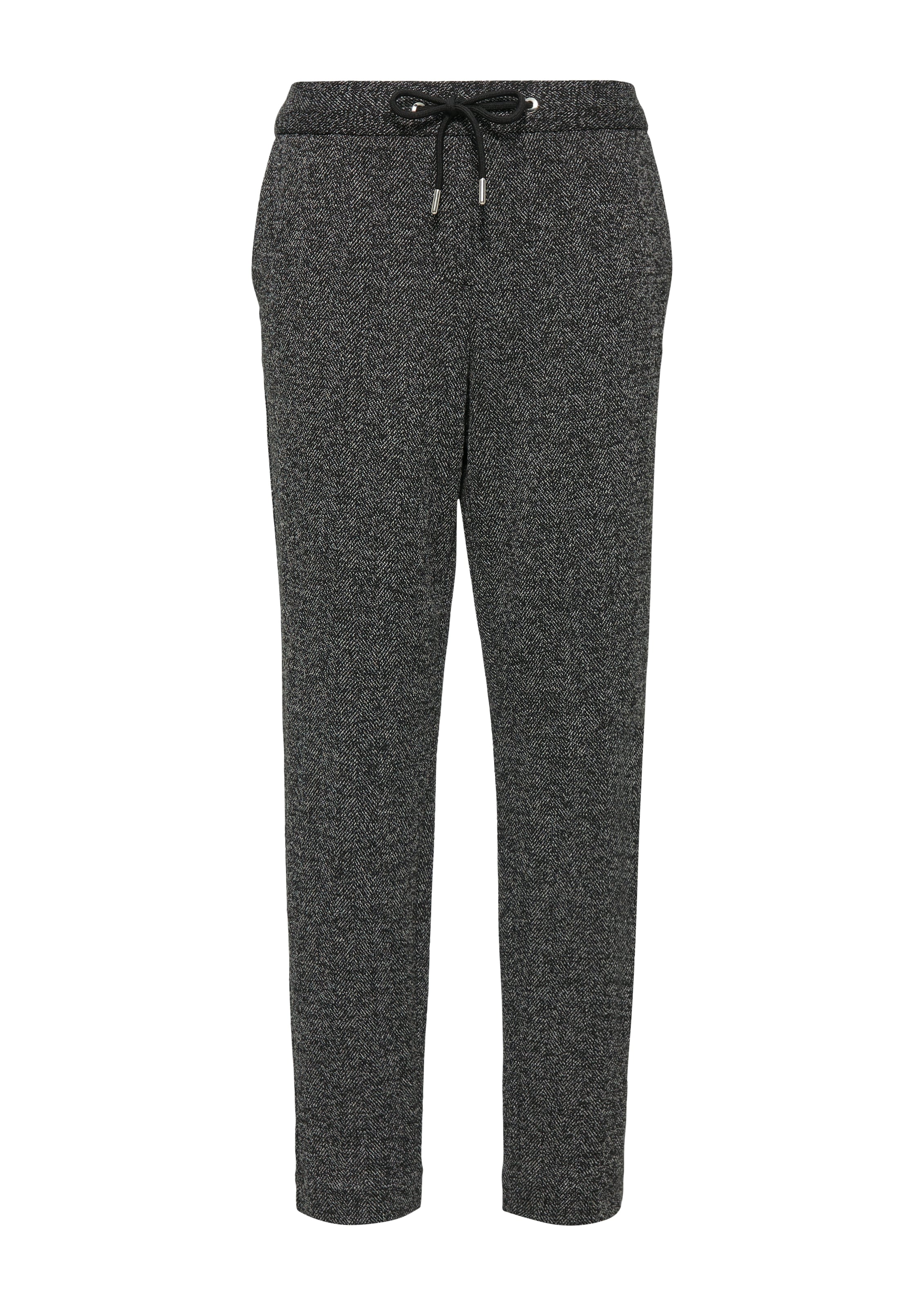 s.Oliver BLACK LABEL Stoffhose  Sommerhose meliert, mit Kordelzug