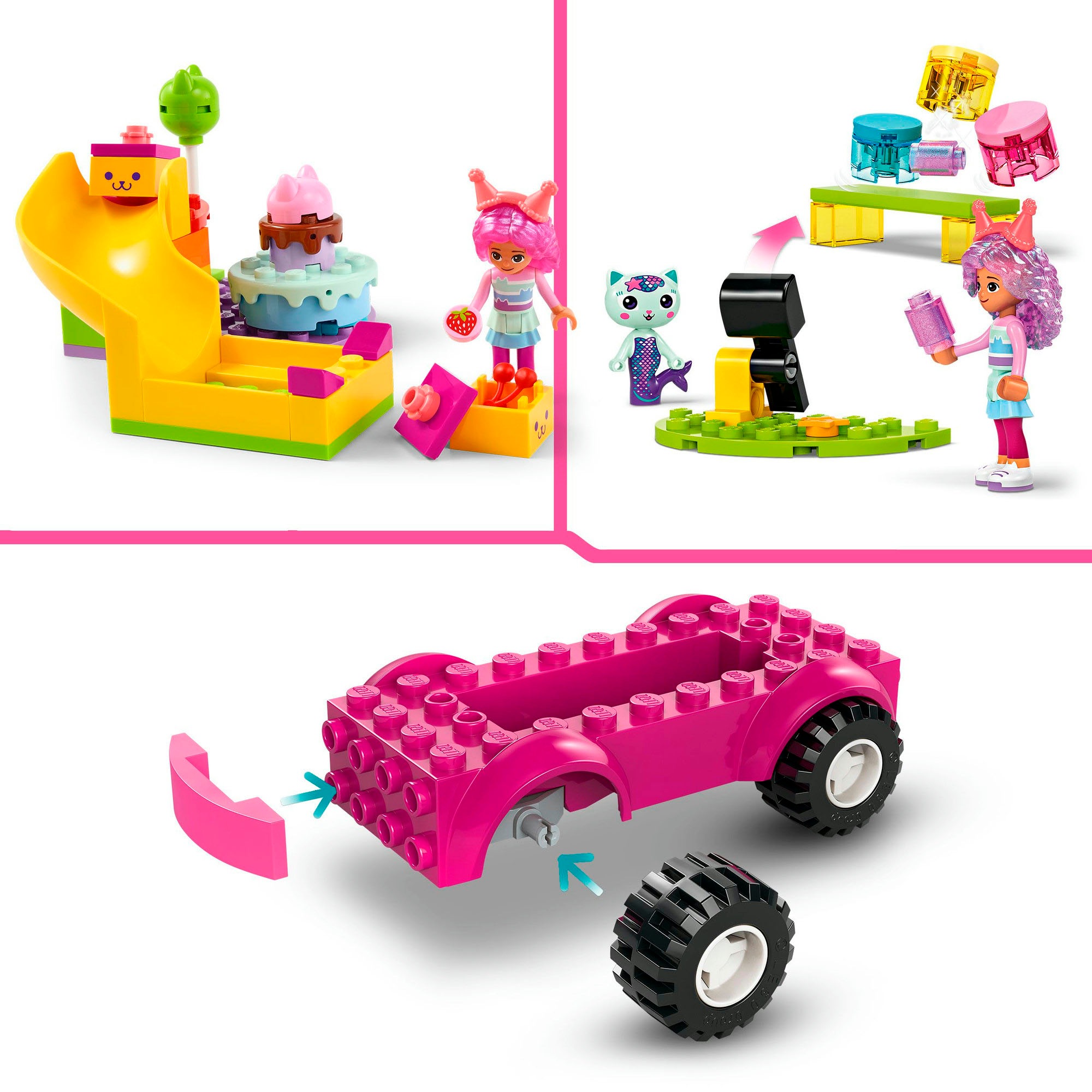 LEGO® Konstruktionsspielsteine »Gabbys Partyraum (10797), LEGO Gabby's Dollhouse«, (252 St.), Made in Europe