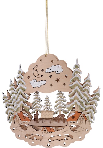 Dekolicht »Weihnachtsdeko«, aus Holz, Höhe ca. 29 cm