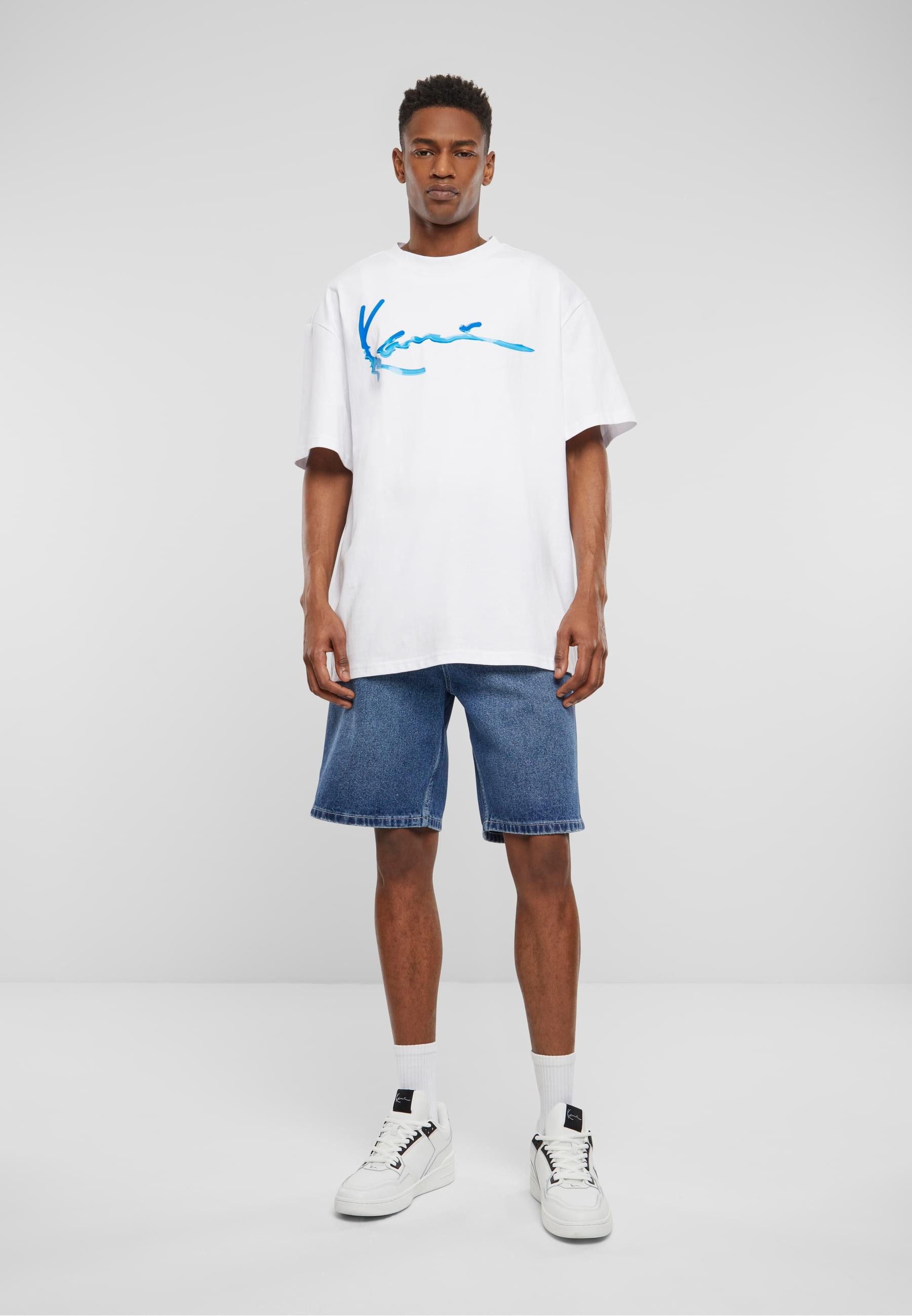 Karl Kani Shorts »Karl Kani Herren Karl Kani OG Old English Denim Shorts«