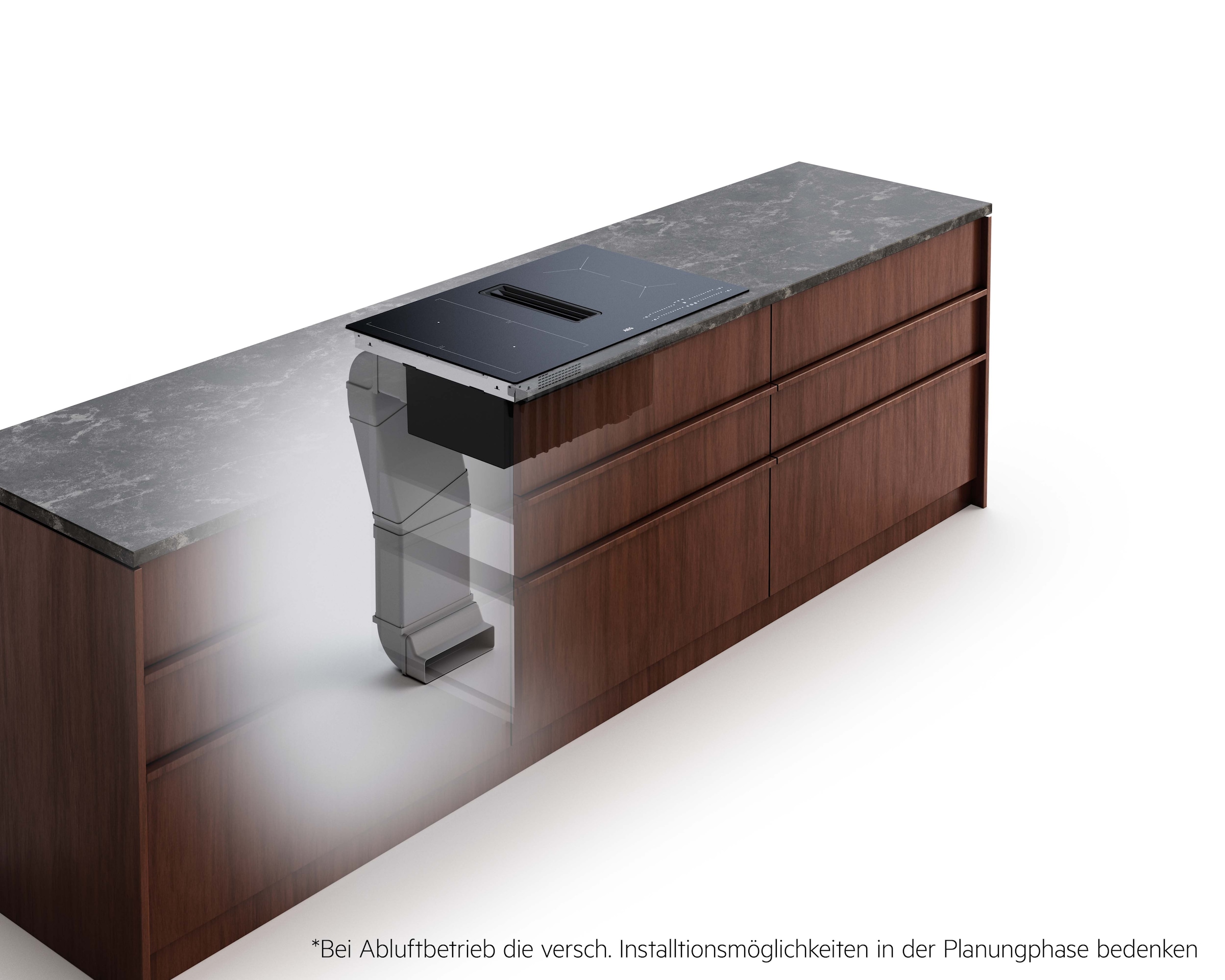 AEG Kochfeld mit Dunstabzug »TT84CA0FRB« Induktionskochen mit integr. Dunstabzug: frische Luft, Made in Germany