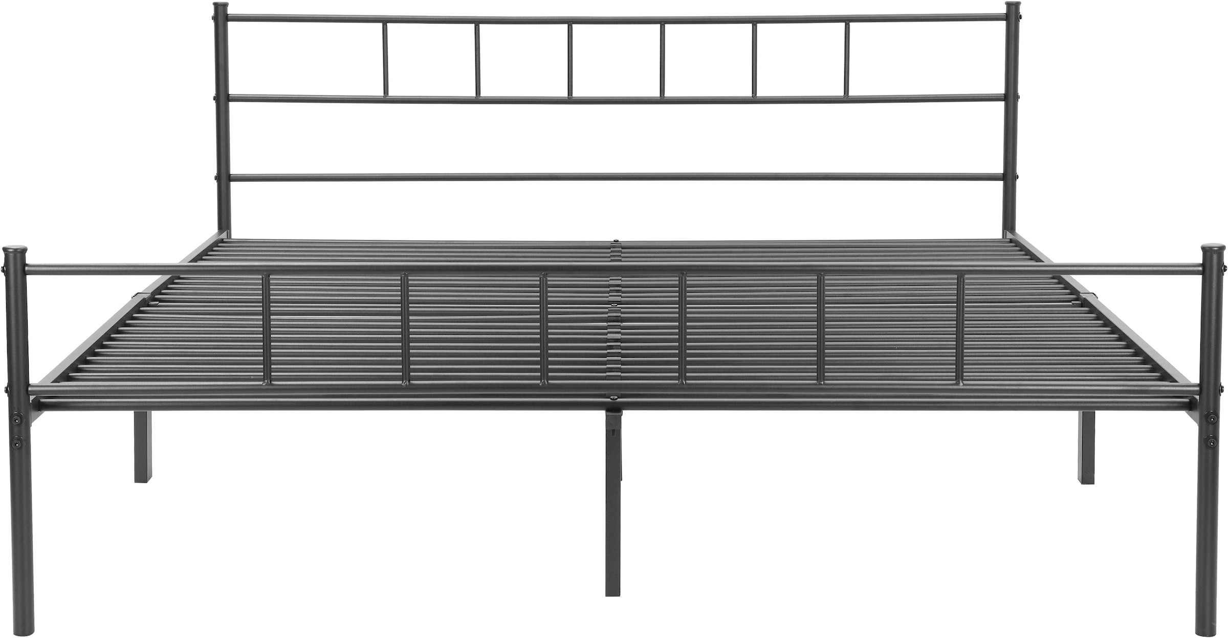 INOSIGN Metallbett »Amrum Bett Bettgestell Bettrahmen Einzelbett Doppelbett Stahlbett«, (2m Länge und in 4 Breiten wählbar - 90, 140, 160, 180 cm), Schlafzimmerbett inkl. 26 Lattenroste zum Schutz der Matratze