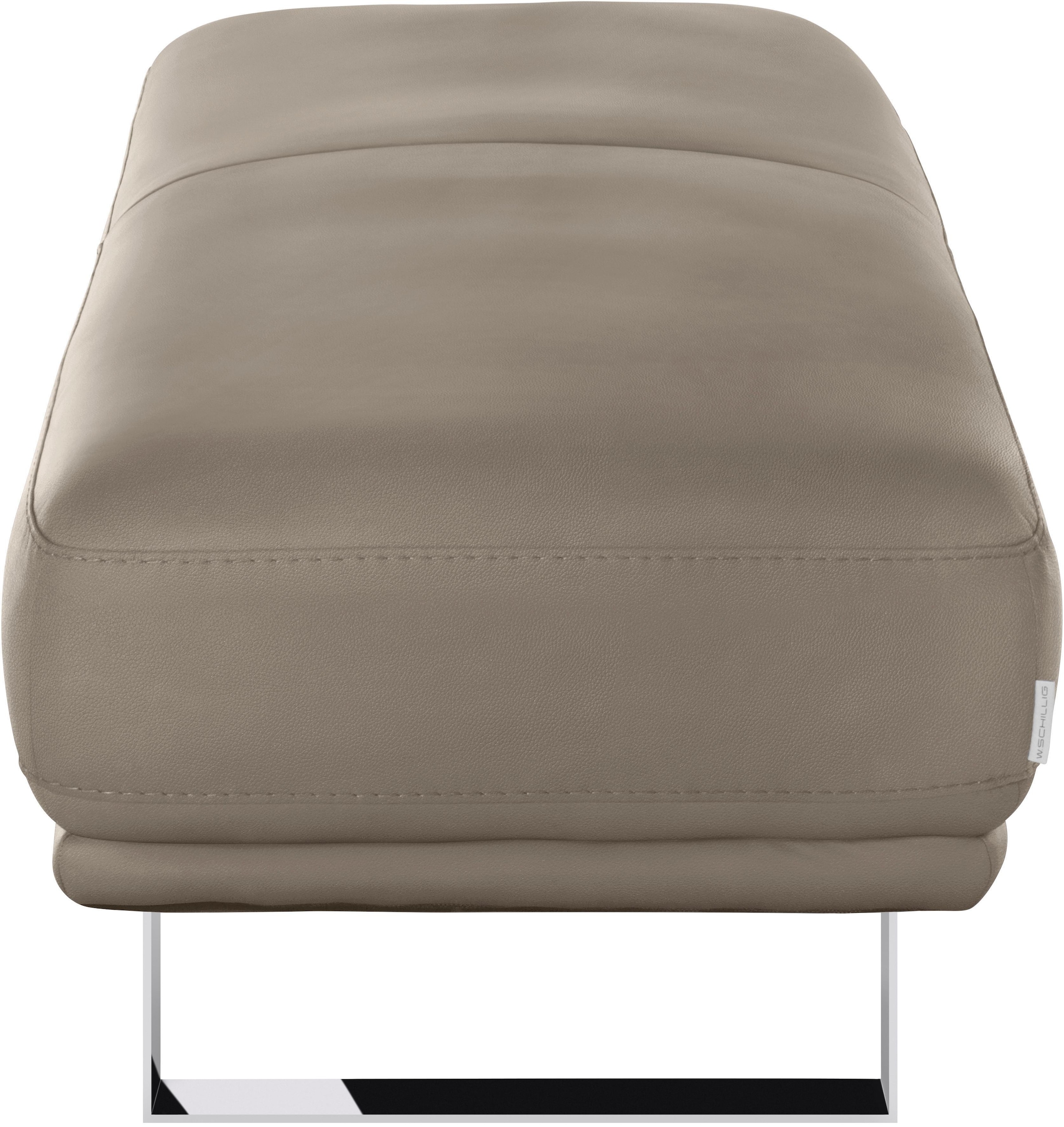 W.SCHILLIG Hocker »montanaa«, mit Metallkufen in Chrom glänzend, Breite 141 cm