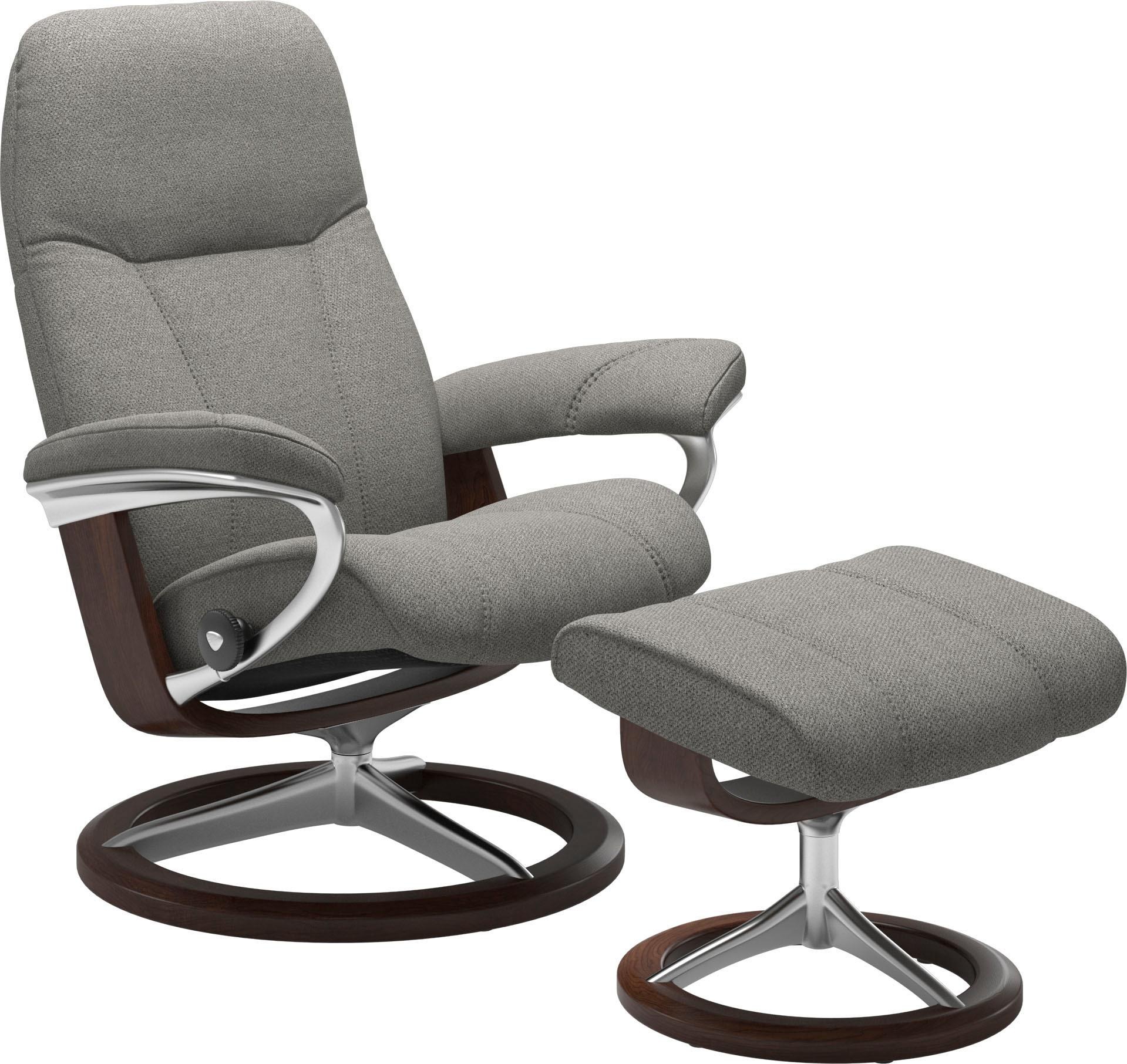 bestellen (Set, Base, S, Stressless® »Consul«, Relaxsessel Hocker), mit Größe Relaxsessel Signature online mit Hocker, Eiche Gestell mit