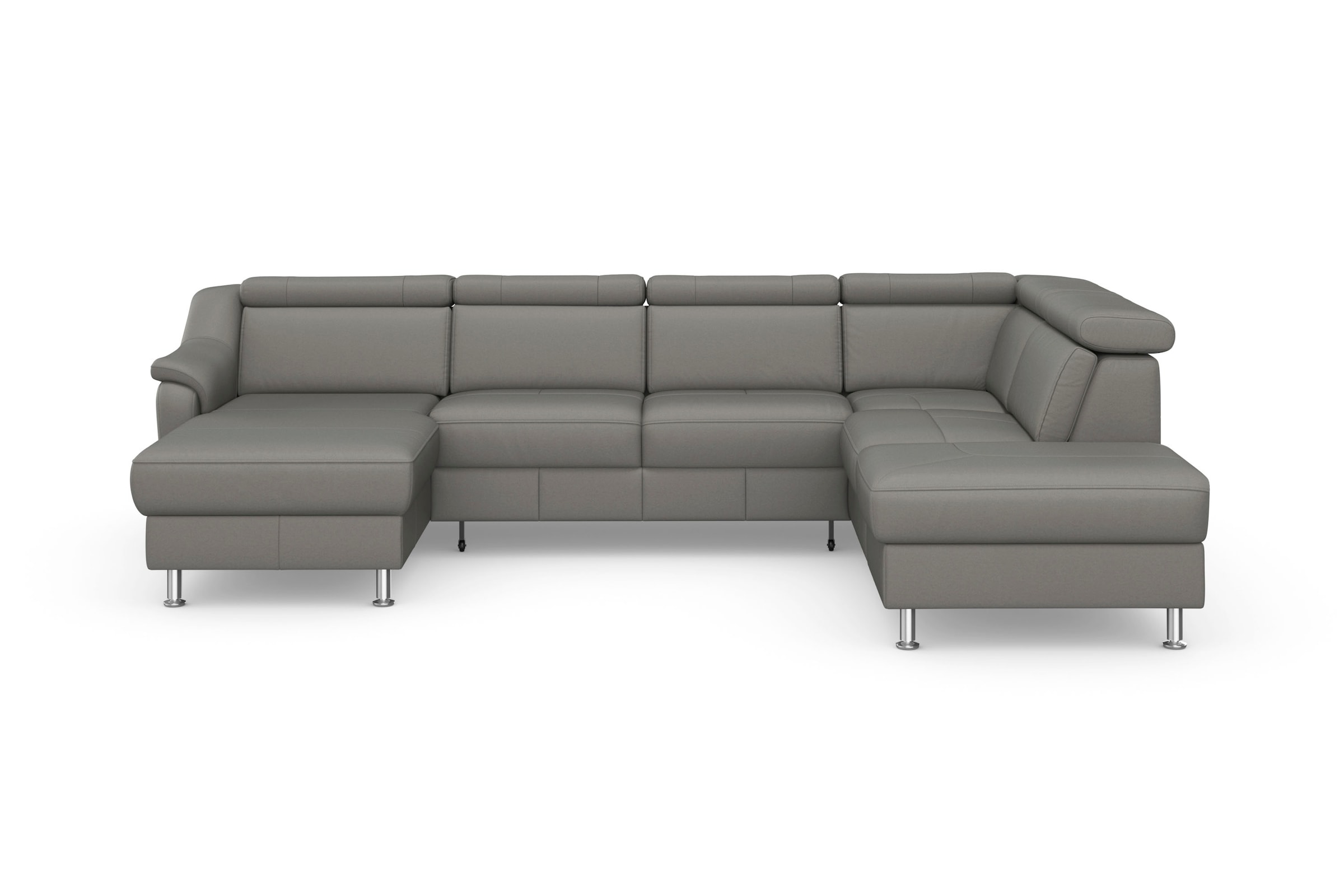 sit&more Wohnlandschaft »Freetown U-Form« Kopfteilverstellung und Federkern, wahlweise mit Bettfunktion