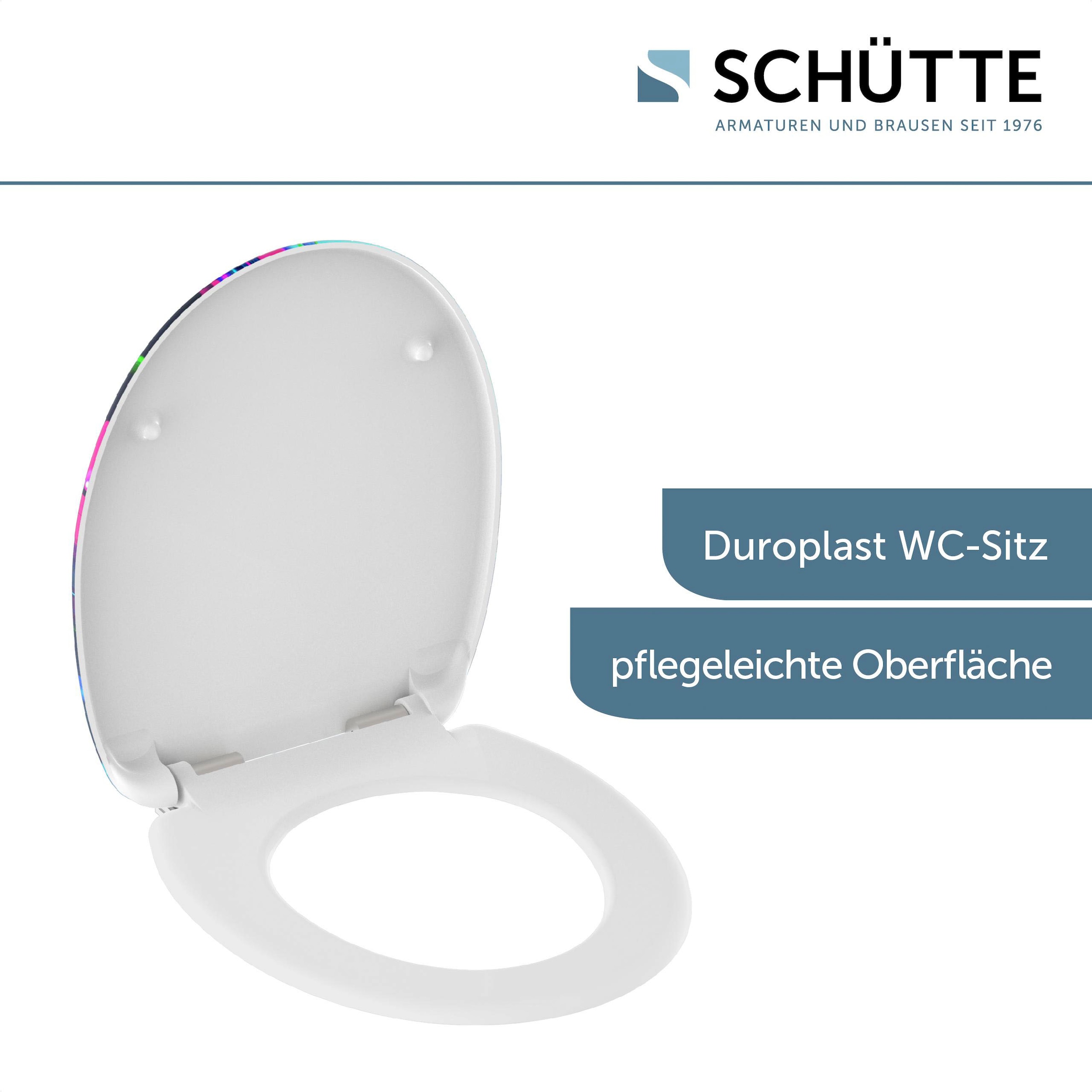 Schütte WC-Sitz »Neon Paint«, Duroplast, Absenkautomatik