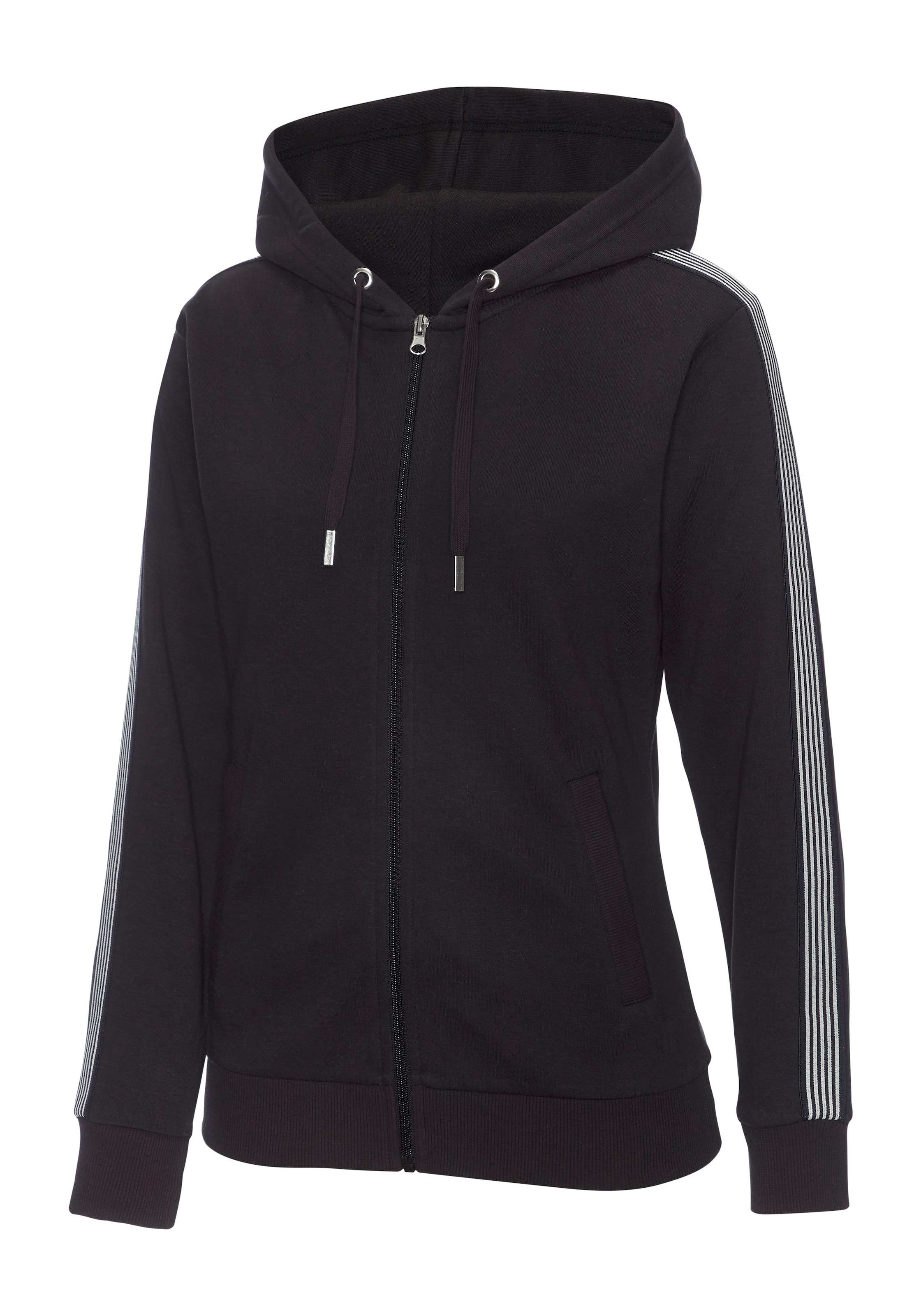H.I.S Kapuzensweatjacke mit seitlichem Tapestreifen