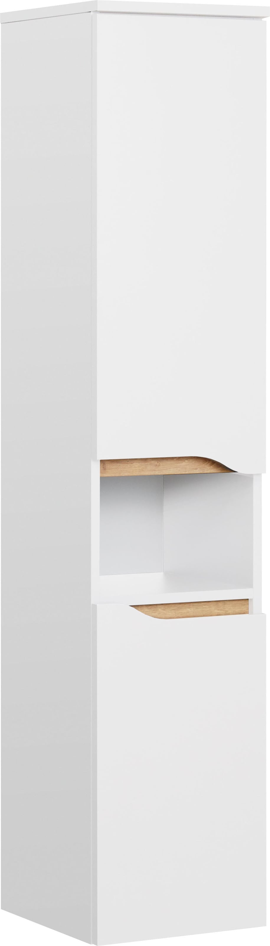 Saphir Badmöbel-Set »Quickset 4-teilig, Keramik-Waschtisch und LED-Spiegelschrank«, (6 St.), Midischrank, Unterschrank, inkl. Türdämpfer, 6 Türen, 2 Schubladen