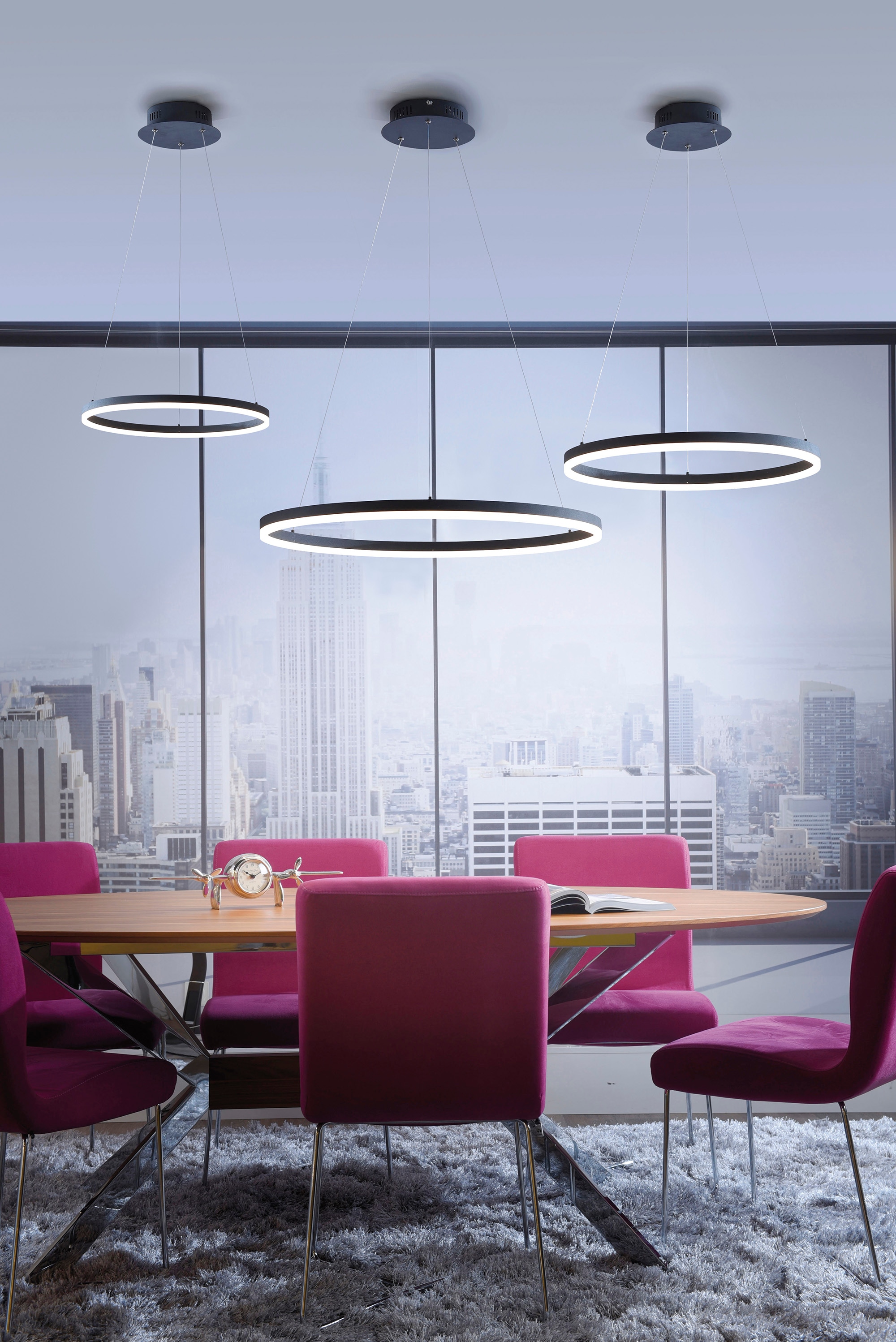 Paul Neuhaus Pendelleuchte »TITUS«, 1 flammig, Leuchtmittel LED-Board | LED fest integriert, LED, dimmbar, Simply Dim, Memory, nach Trennung vom Netz
