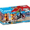 Playmobil® Konstruktions-Spielset »Motorrad mit Feuerwand (70553), Stuntshow«, (26 St.)