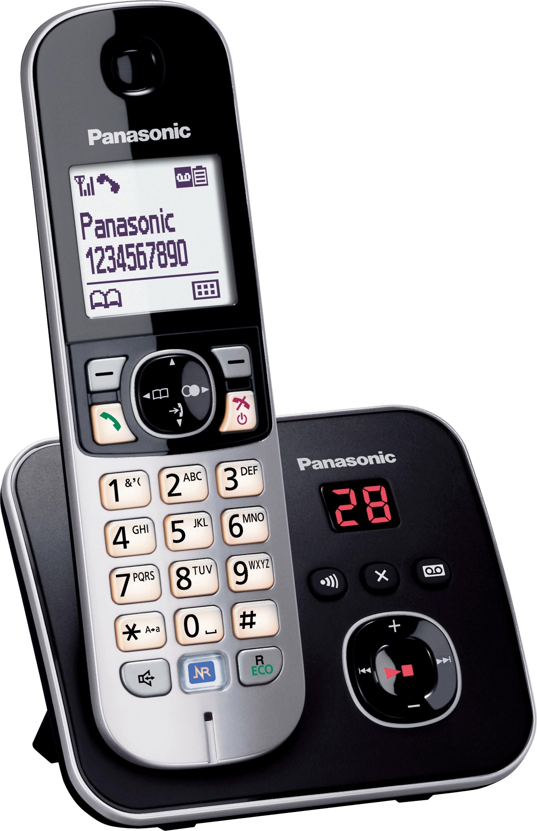 Panasonic Schnurloses DECT-Telefon »KX-TG6821G«, (Mobilteile: 1), mit Anrufbeantworter