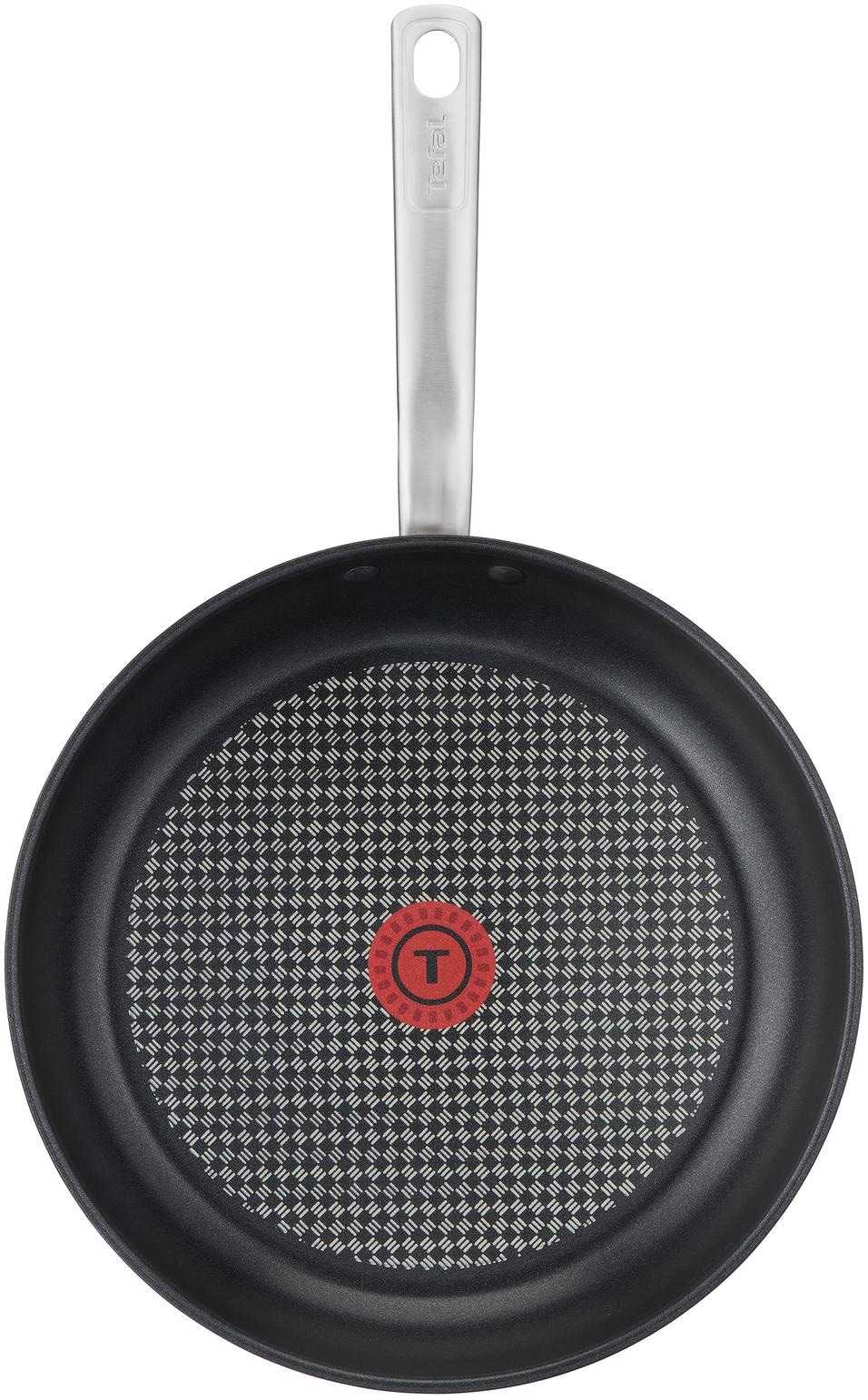 Tefal Bratpfanne »Virtuoso«, Edelstahl, (1 tlg.), Edelstahl, Antihaftversiegelung, Thermo-Spot, alle Herdarten,Induktion
