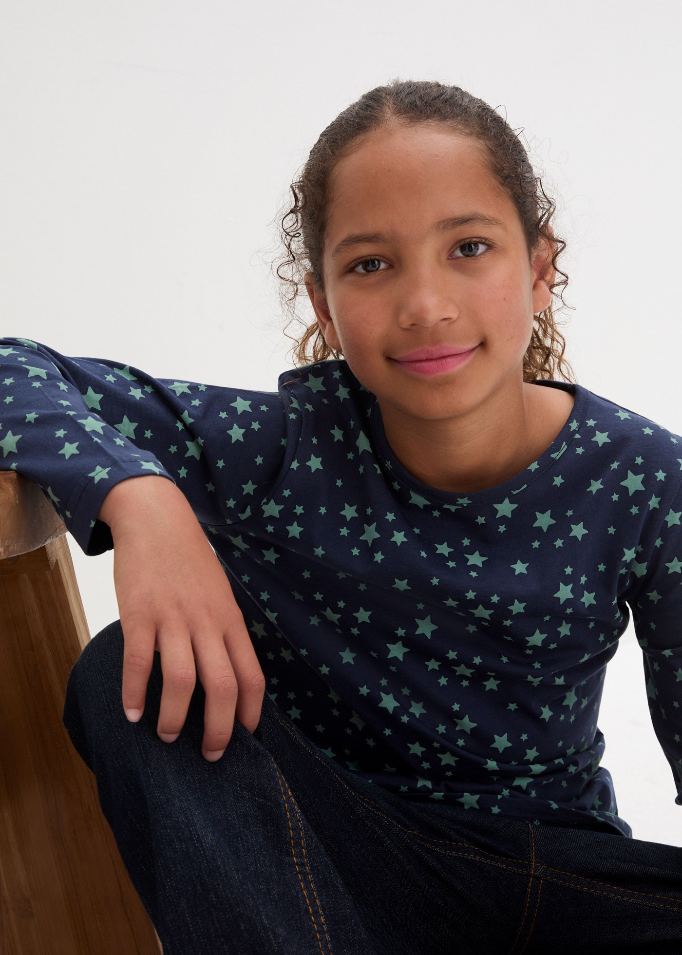 bonprix Langarmshirt, 3er Packung
