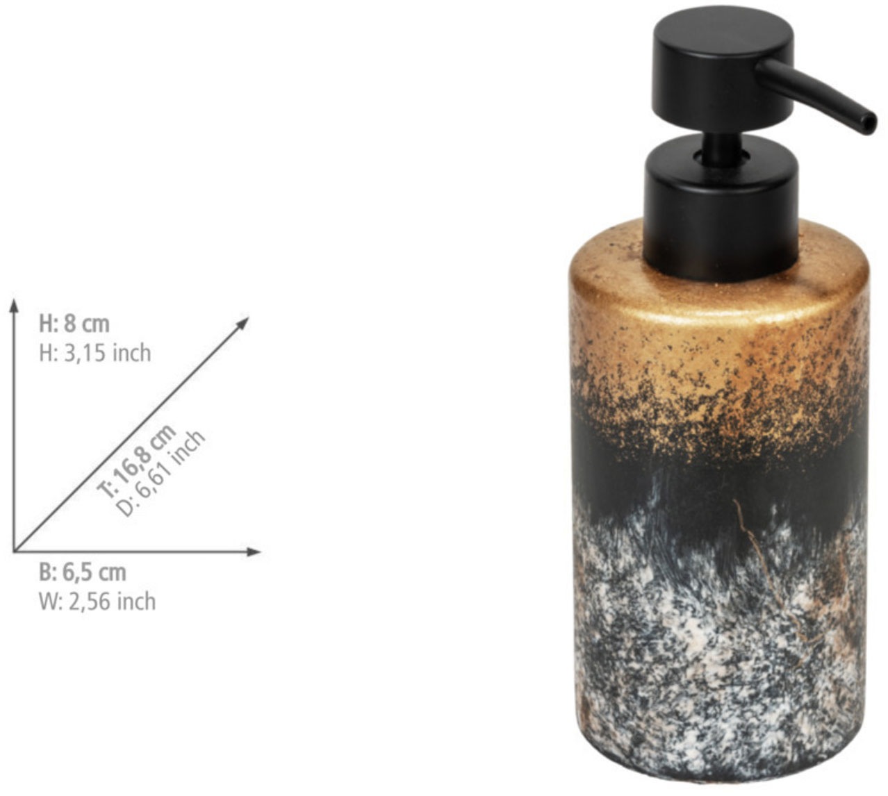 WENKO Badaccessoire-Set »Lacona« bestehend aus Seifenspender, WC-Garnitur, Zahnputzbecher aus Beton