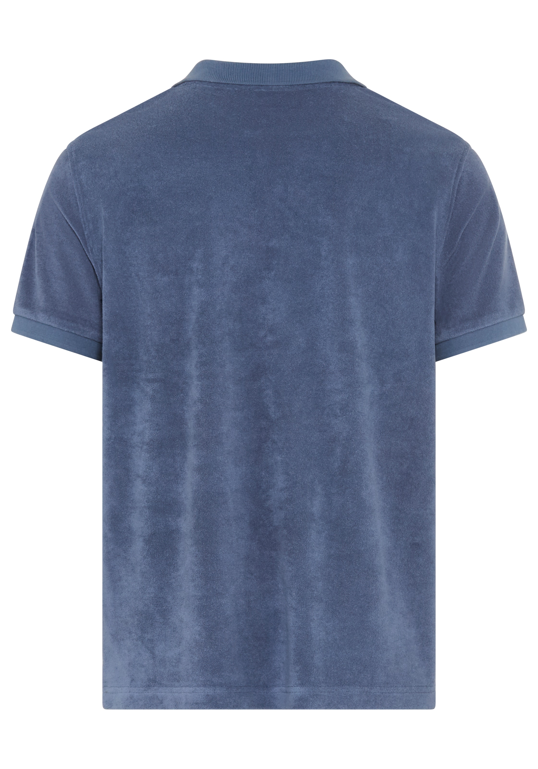 DELMAO Poloshirt »sommerleichter Frottee« Regular Fit, mit V-Ausschnitt und Polokragen, unifarben