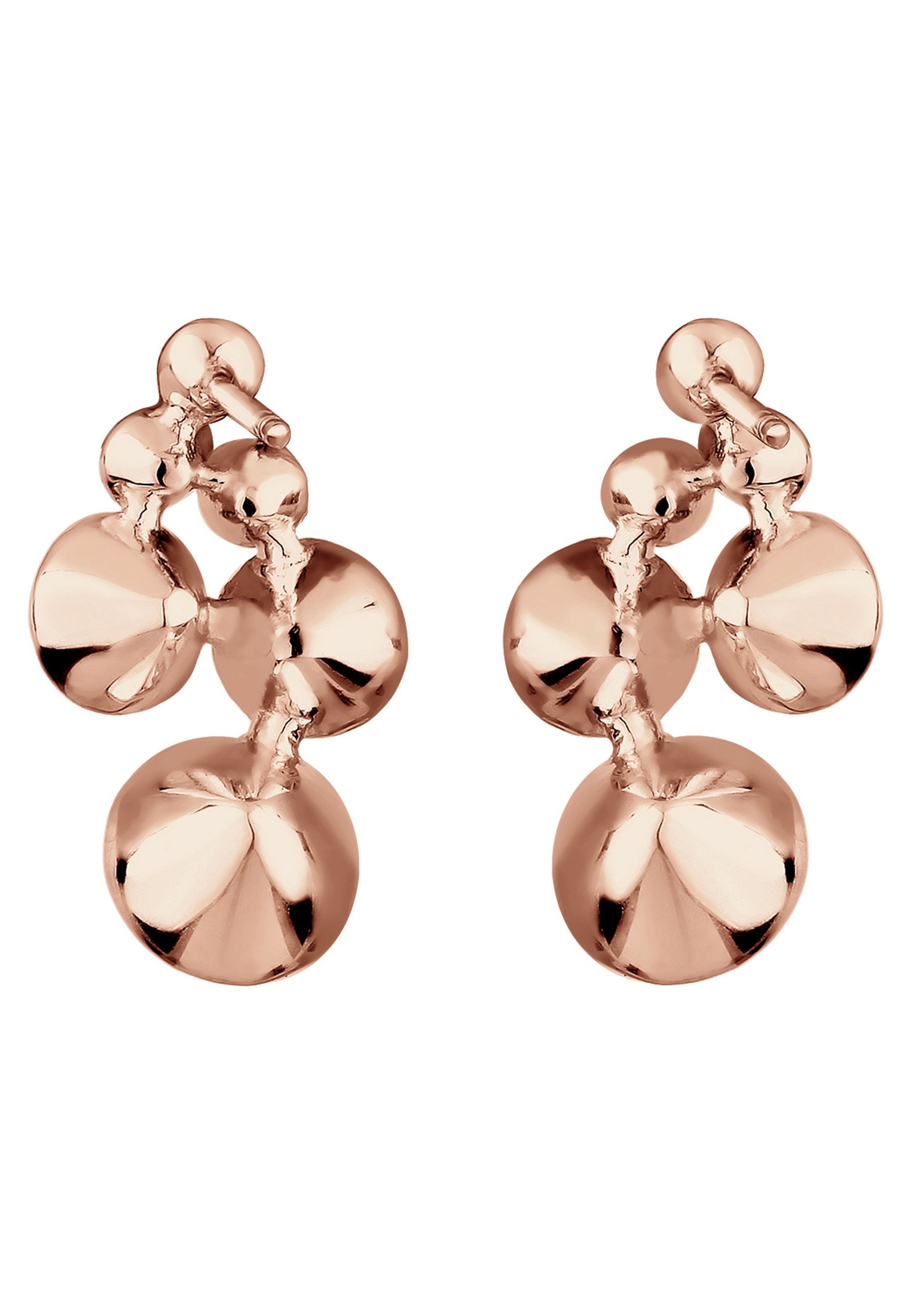 Elli Paar Ohrstecker »Ohrstecker GlamourSilber rosegold, mit Kristallen von Swarovski®«