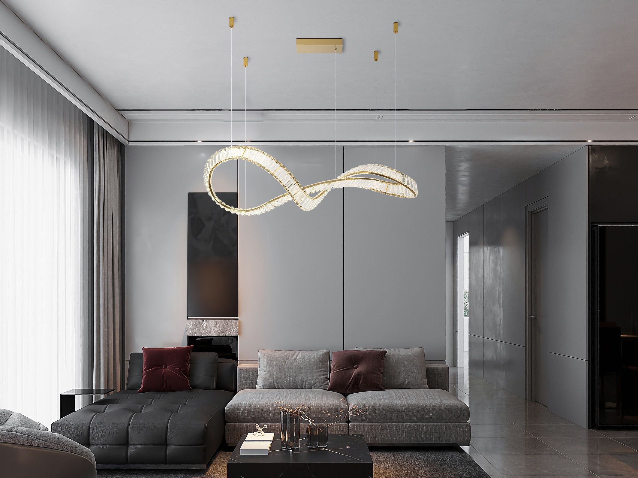 GLOBO LIGHTING Hängeleuchte »NEIL« LED-Modul 1 Stk. warmweiß - kaltweiß Hän günstig online kaufen