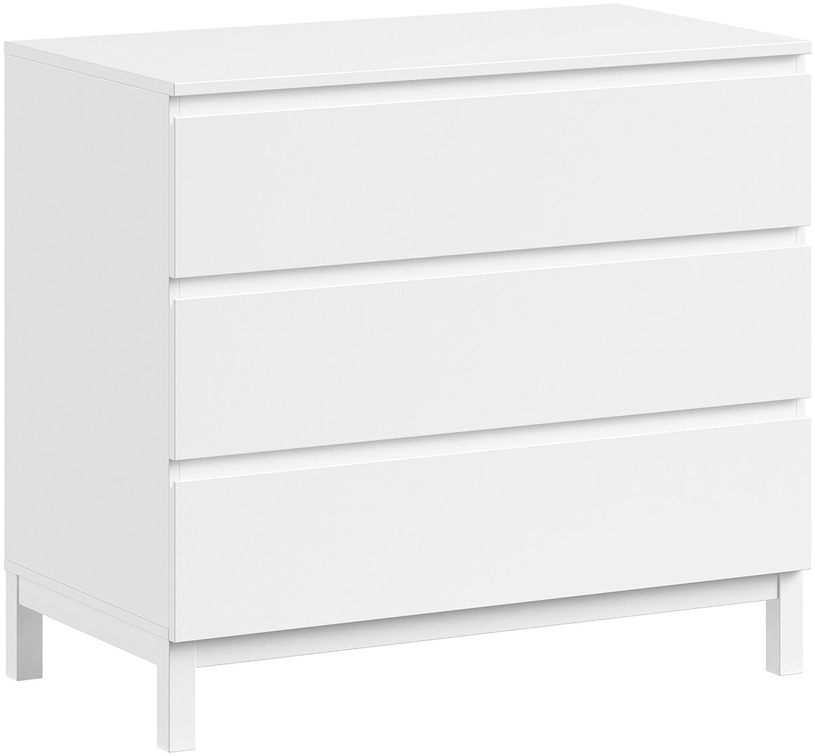 VIPACK Wickelkommode »Kommode mit gradliniger Optik, Schubladen mit Griffmulde« inkl. Soft-Close und viel Stauraum, Oberfläche Weiß lackiert 98, 5...