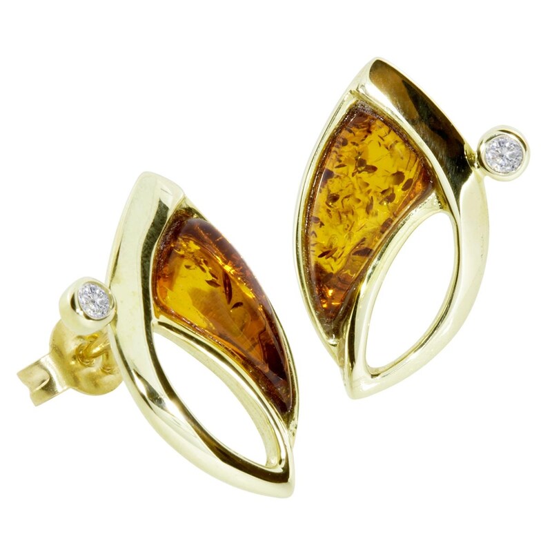 OSTSEE-SCHMUCK Paar Ohrstecker »Ohrstecker Antonia Ohrstecker Antonia« 19 x 11 mm Schöne Ohrstecker für die moderne Frau